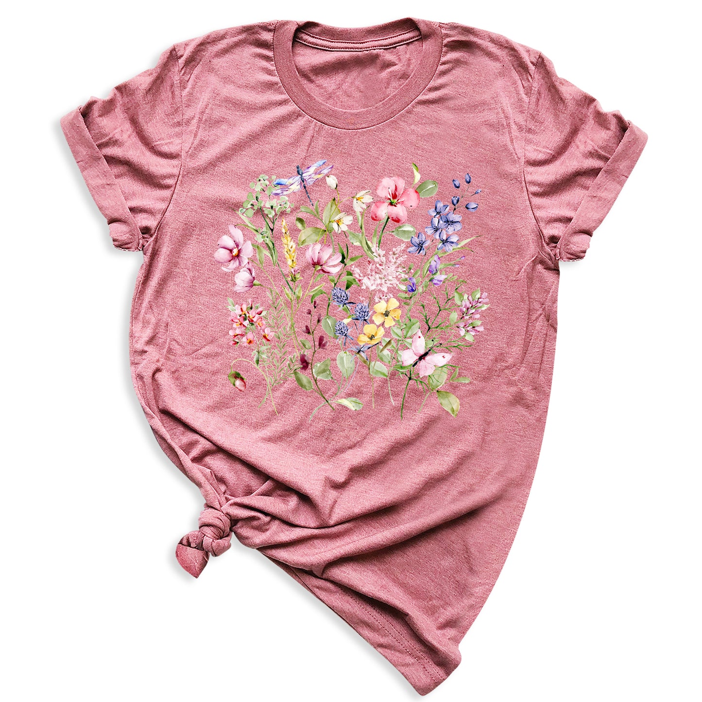 Wildflower Shirt โ Vintage Floral Boho Tee for Women