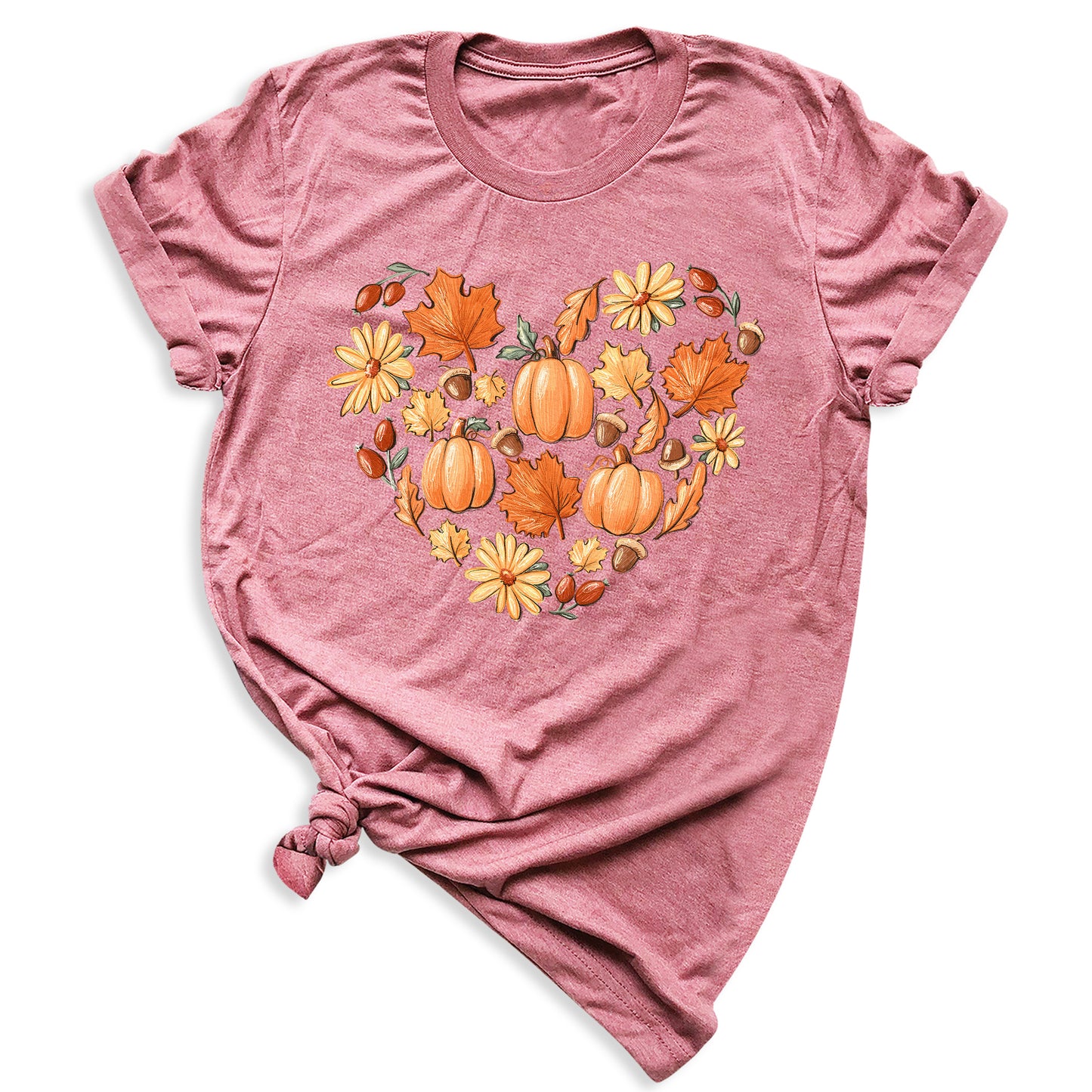 Thanksgiving Pumpkin Heart Shirt β Fall Harvest Graphic Tee