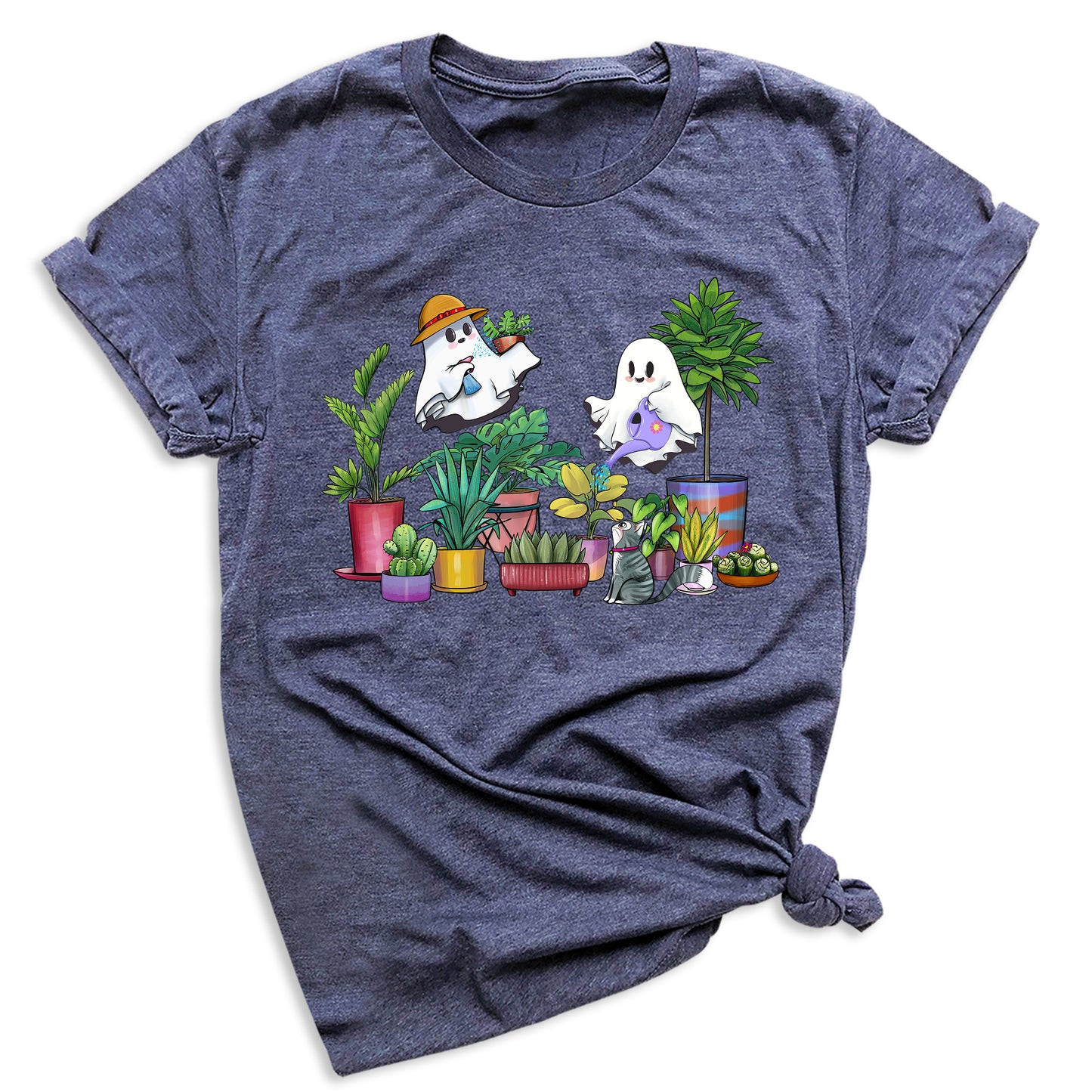 Halloween Ghost Plant Shirt – Garden Lover Tee | Cactus & Succulent Botanical Shirt