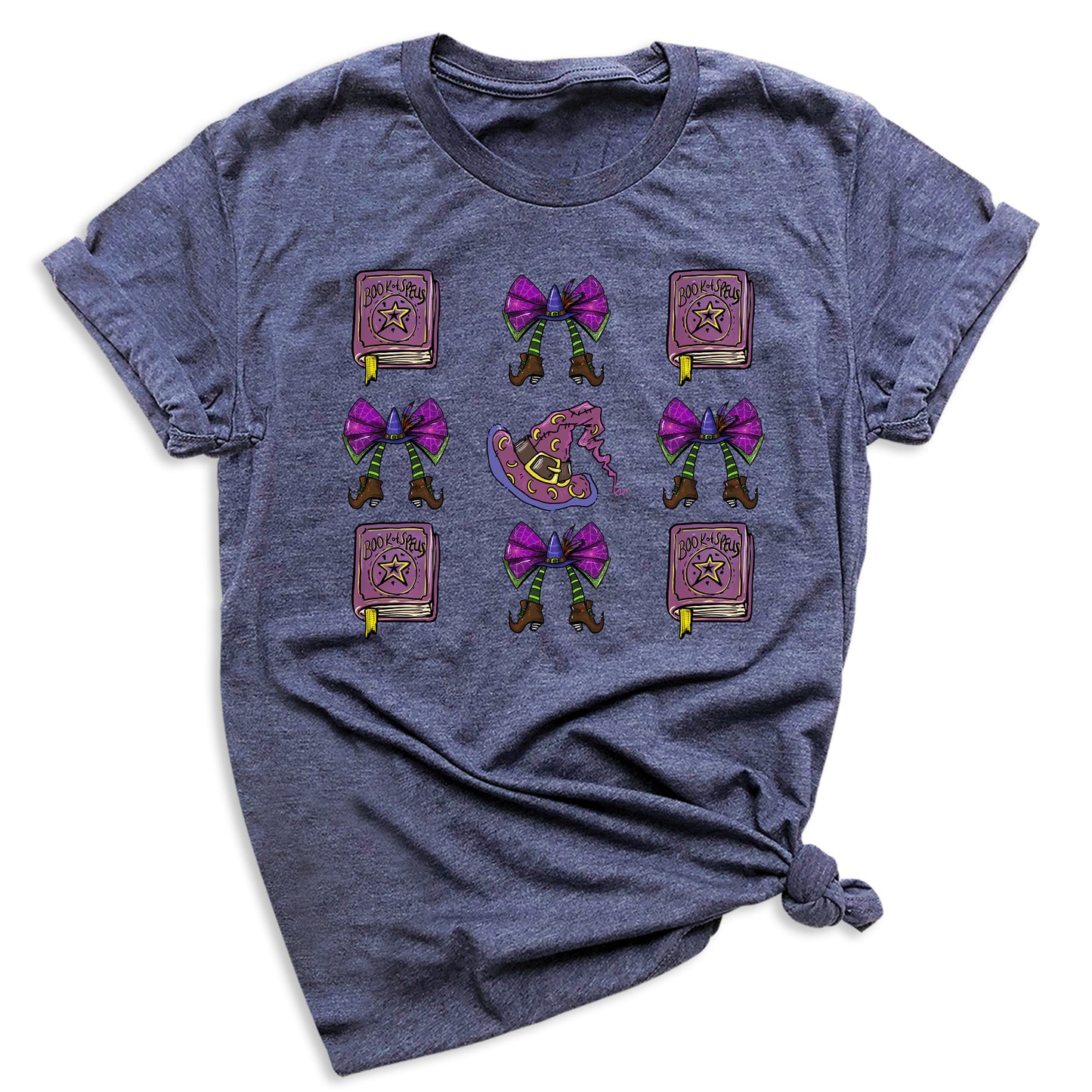 Halloween Witch Hat Shirt – Coquette Bow Tee, Spooky Season Outfit for Women