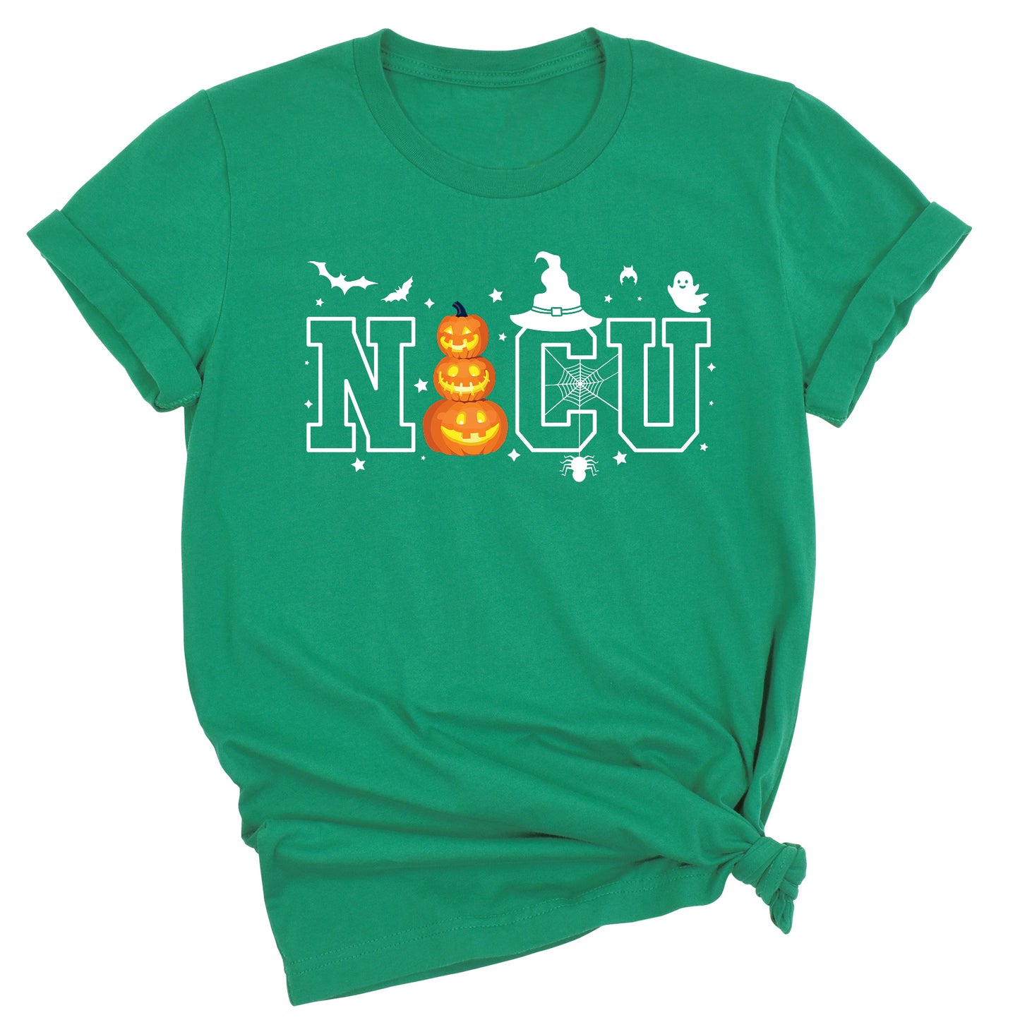 Halloween NICU Nurse T-Shirt – Pumpkin Face Spooky Season Tee, Funny Halloween Shirt for Nurses