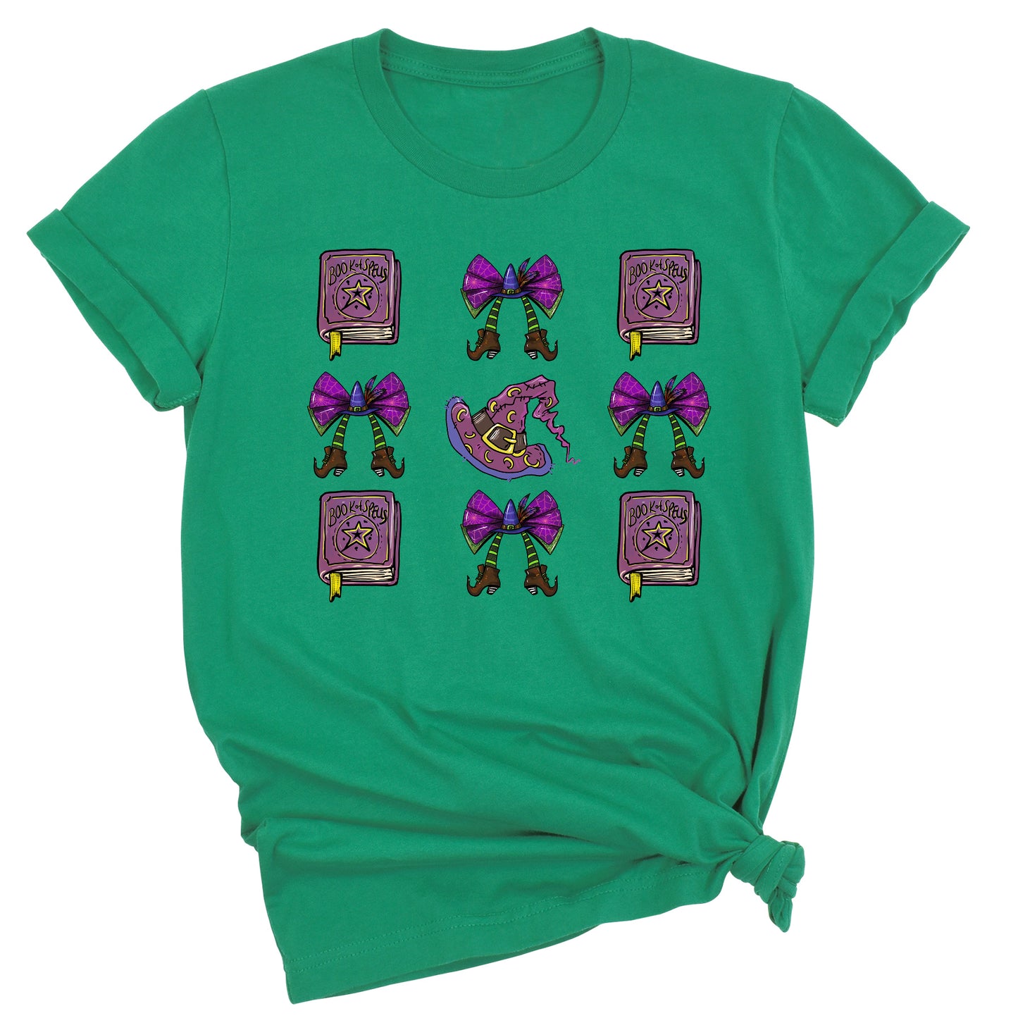 Halloween Witch Hat Shirt – Coquette Bow Tee, Spooky Season Outfit for Women