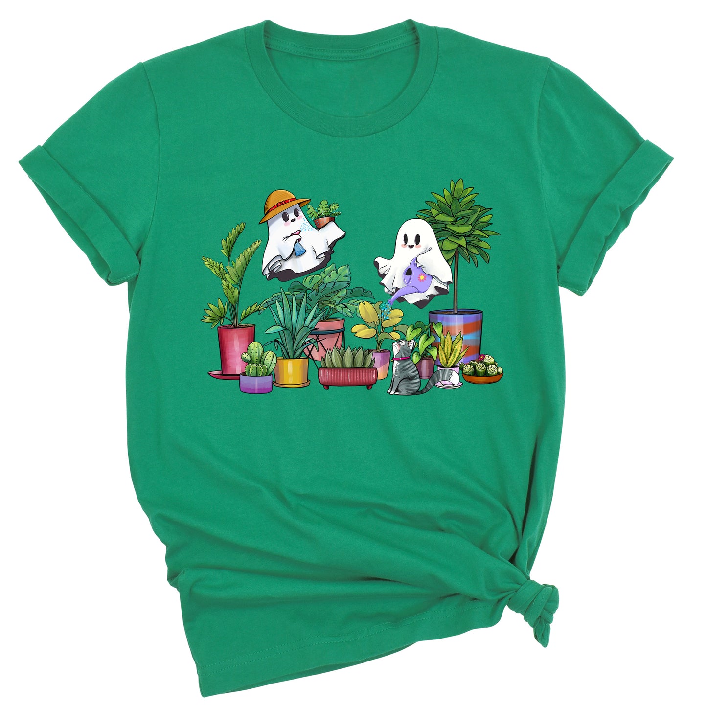 Halloween Ghost Plant Shirt – Garden Lover Tee | Cactus & Succulent Botanical Shirt