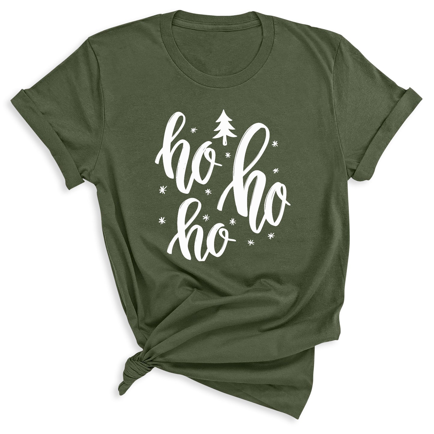 Cute Ho Ho Ho Christmas T-Shirt โ Santa Holiday Shirt for Women & Men