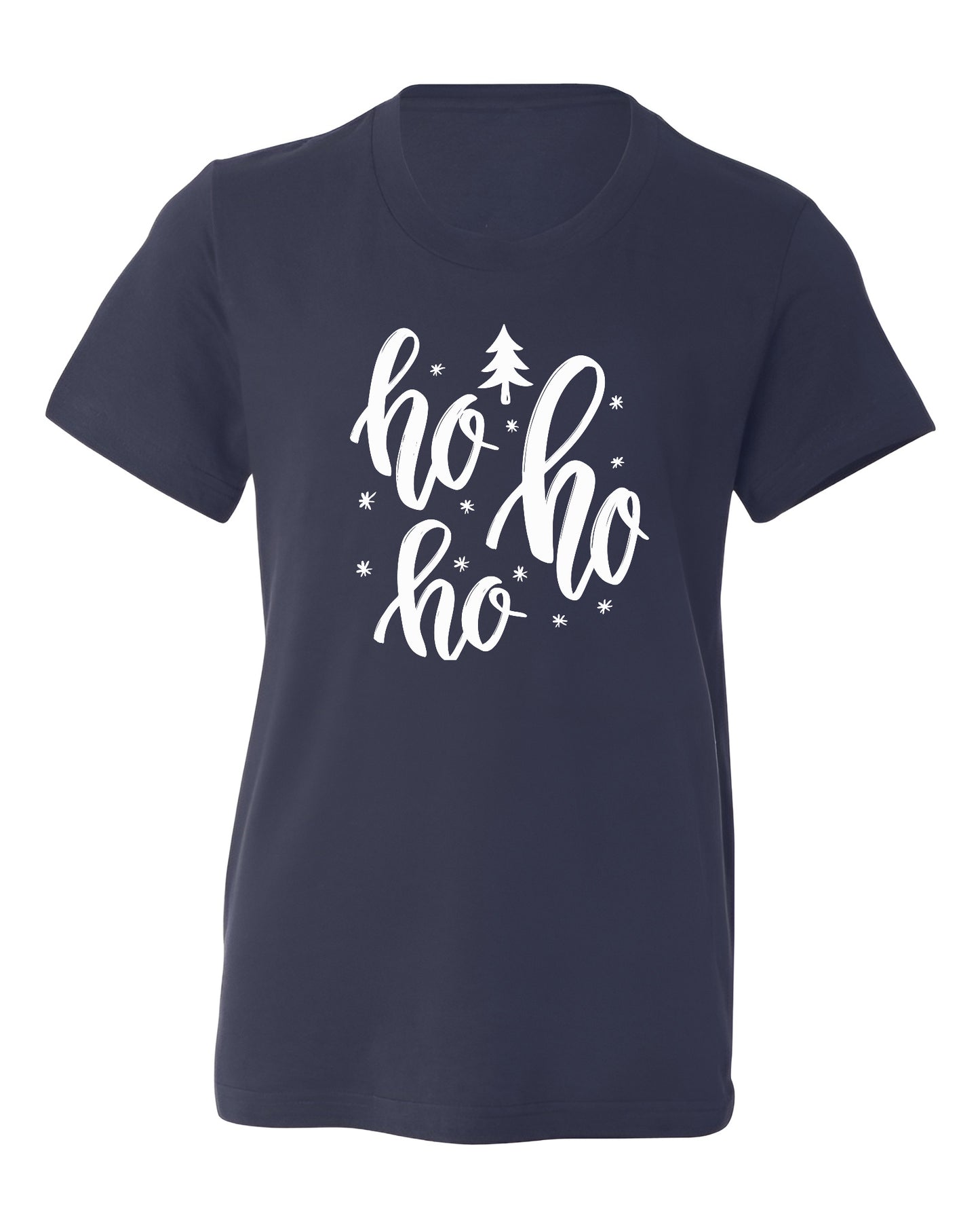 Cute Ho Ho Ho Christmas T-Shirt โ Santa Holiday Shirt for Women & Men