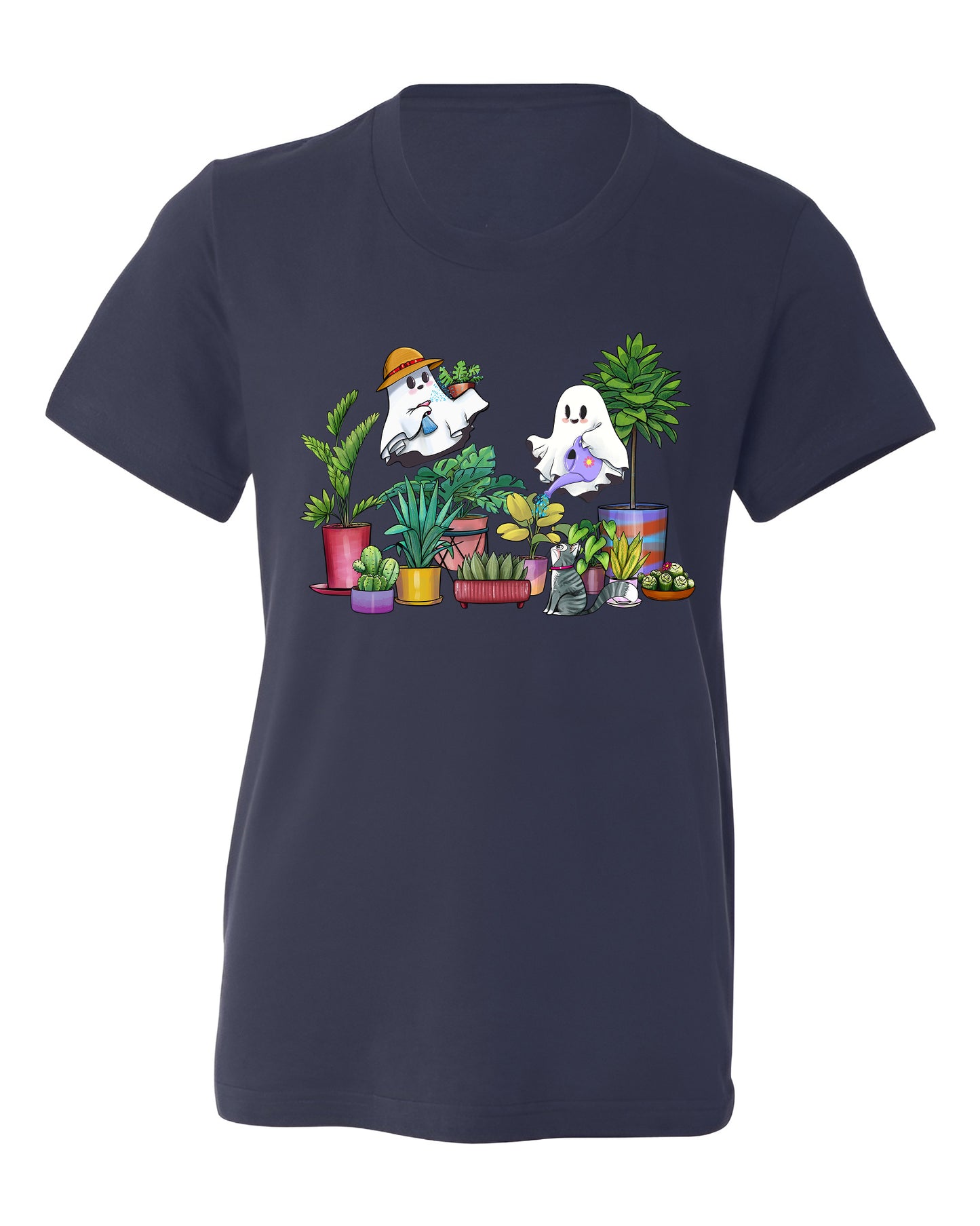Halloween Ghost Plant Shirt – Garden Lover Tee | Cactus & Succulent Botanical Shirt