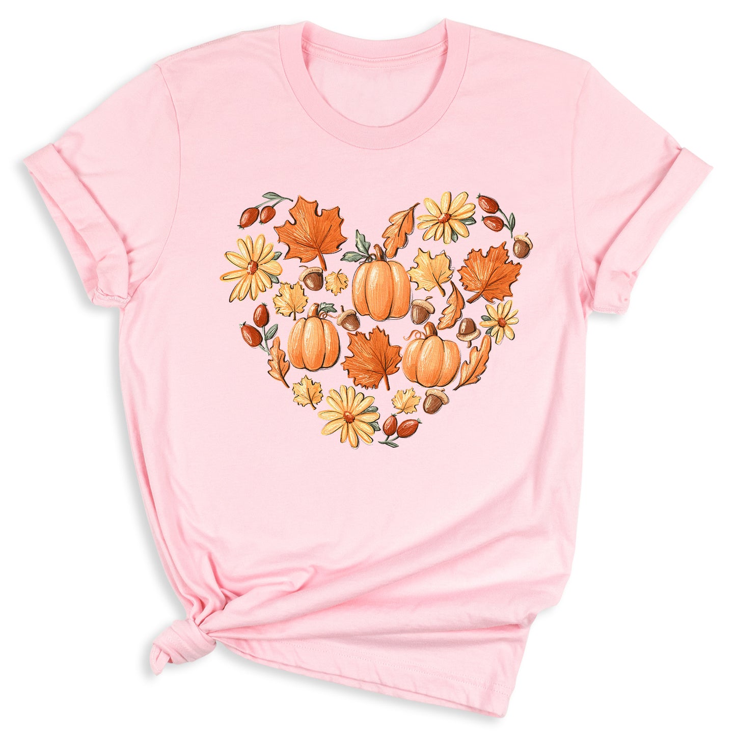 Thanksgiving Pumpkin Heart Shirt β Fall Harvest Graphic Tee