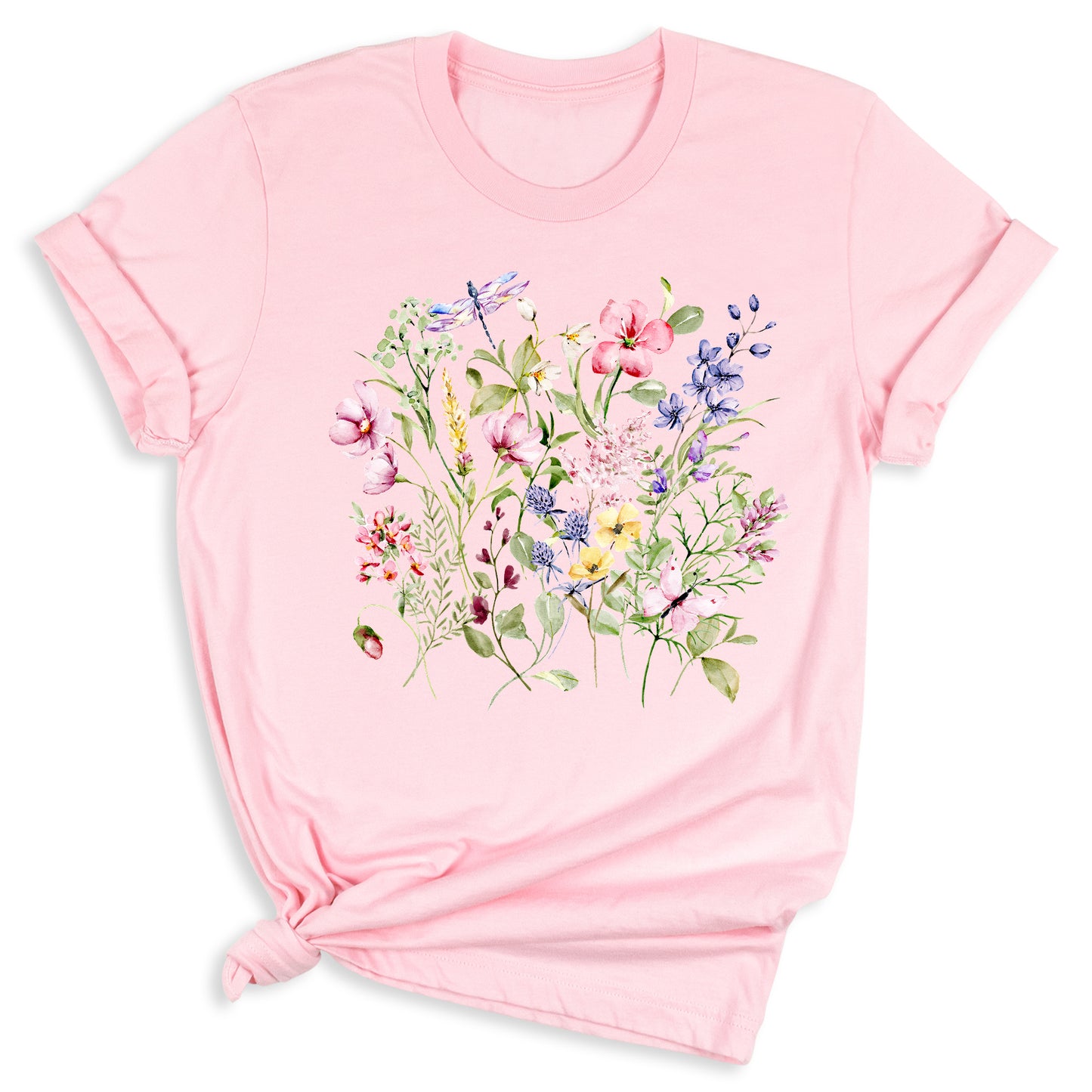 Wildflower Shirt โ Vintage Floral Boho Tee for Women