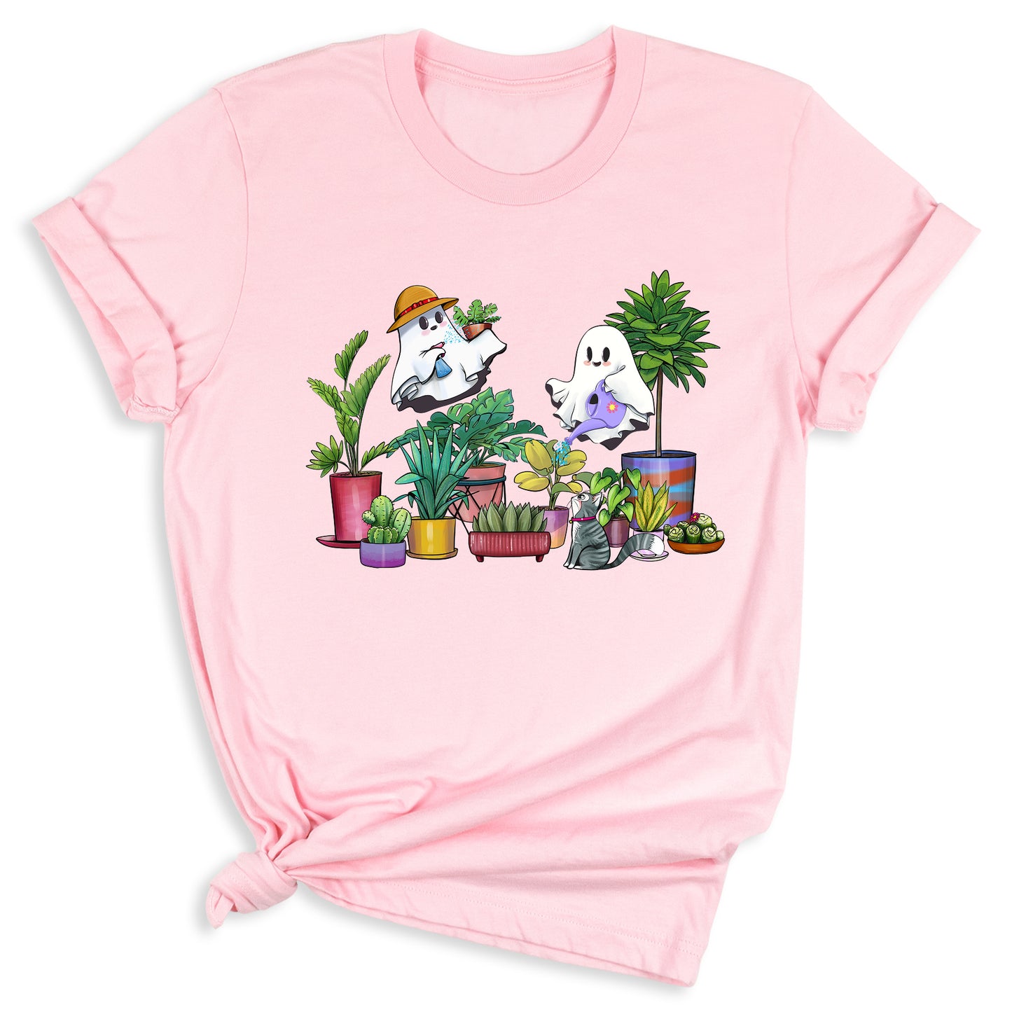 Halloween Ghost Plant Shirt – Garden Lover Tee | Cactus & Succulent Botanical Shirt