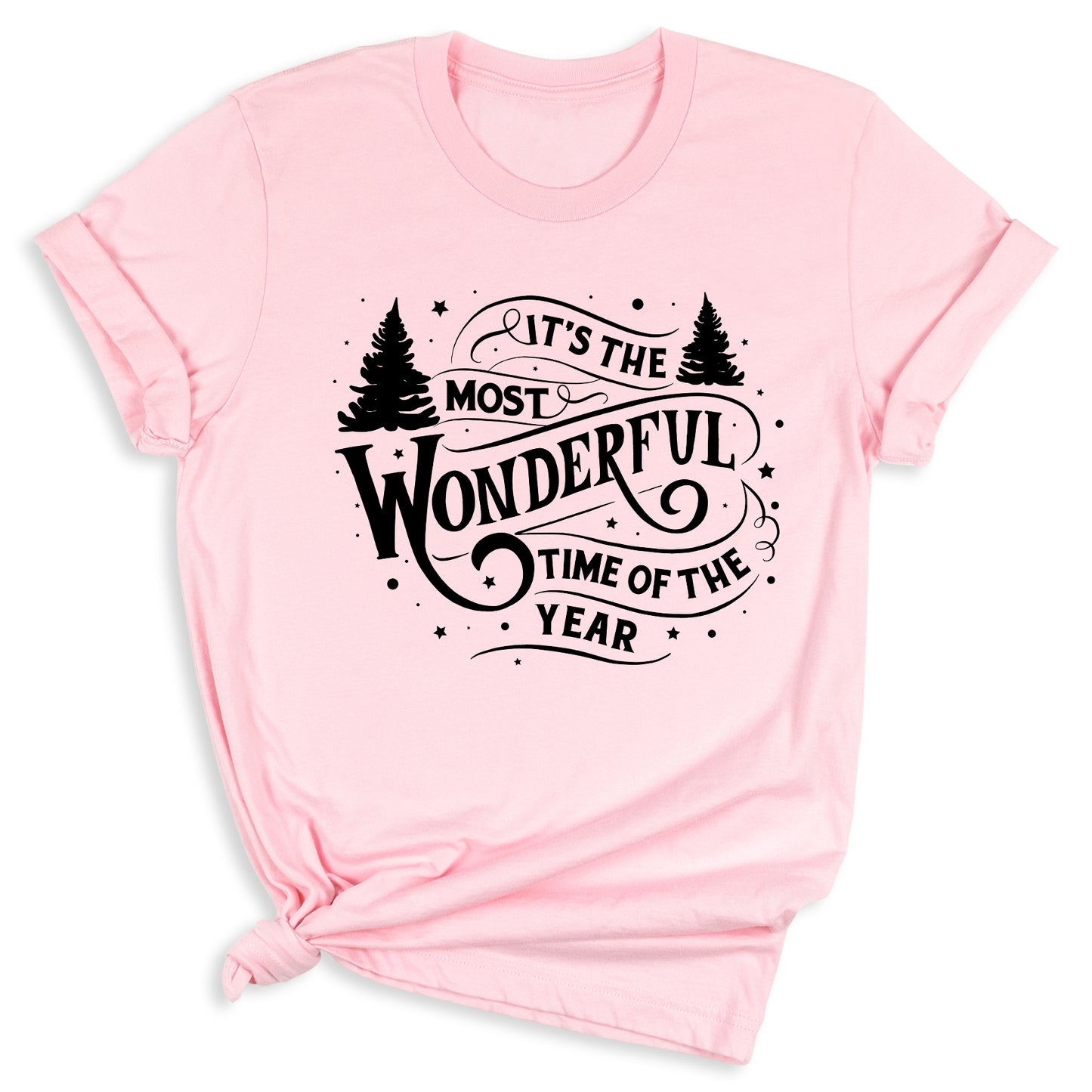 Most Wonderful Time of the Year Christmas T-Shirt – Holiday Graphic Tee, Winter Vacation & Family Matching Shirt