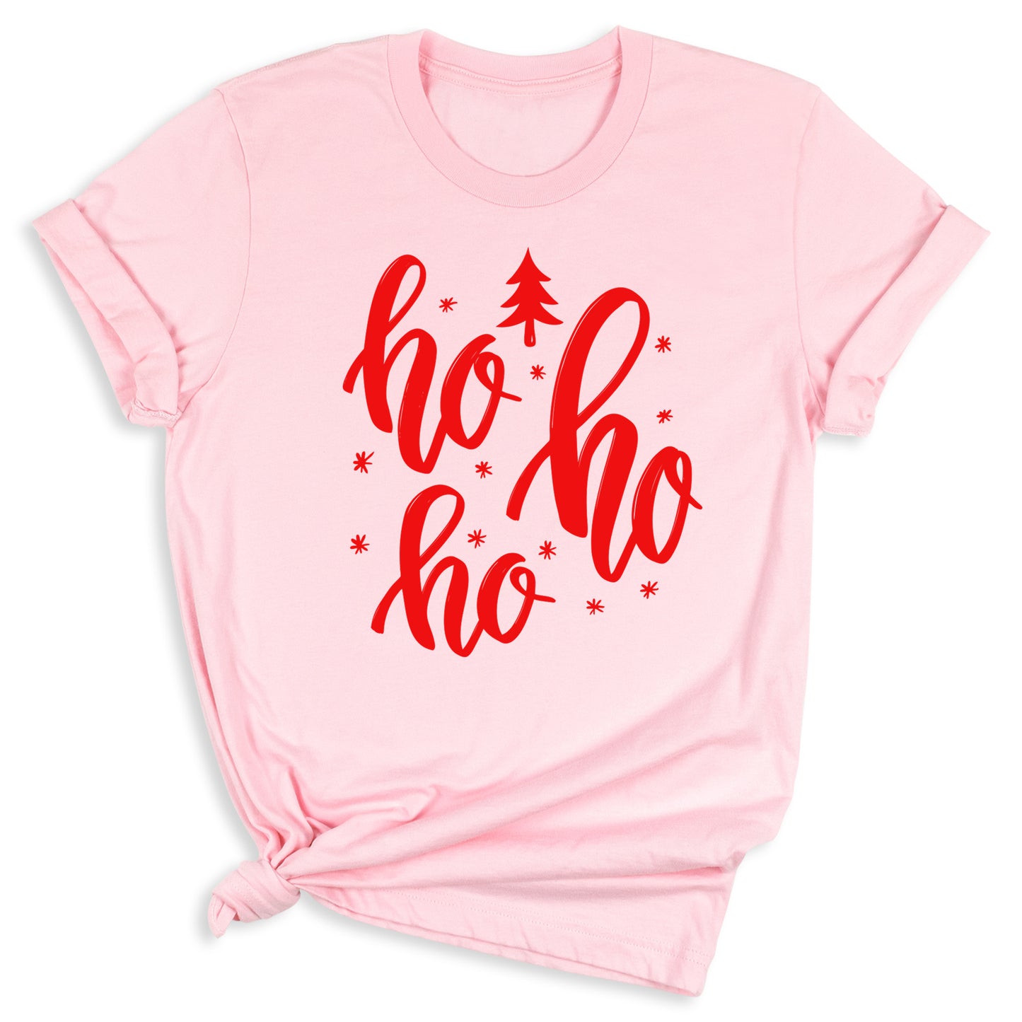 Cute Ho Ho Ho Christmas T-Shirt โ Santa Holiday Shirt for Women & Men