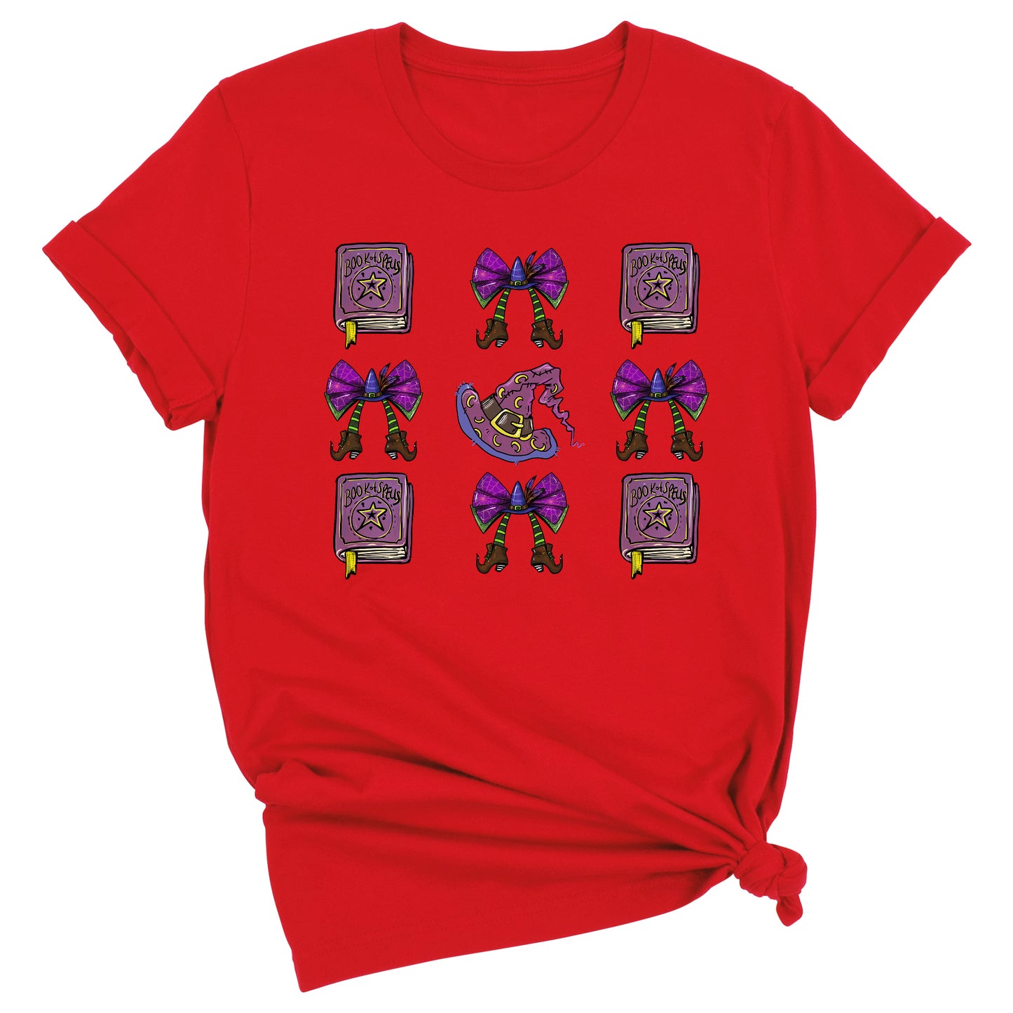 Halloween Witch Hat Shirt – Coquette Bow Tee, Spooky Season Outfit for Women