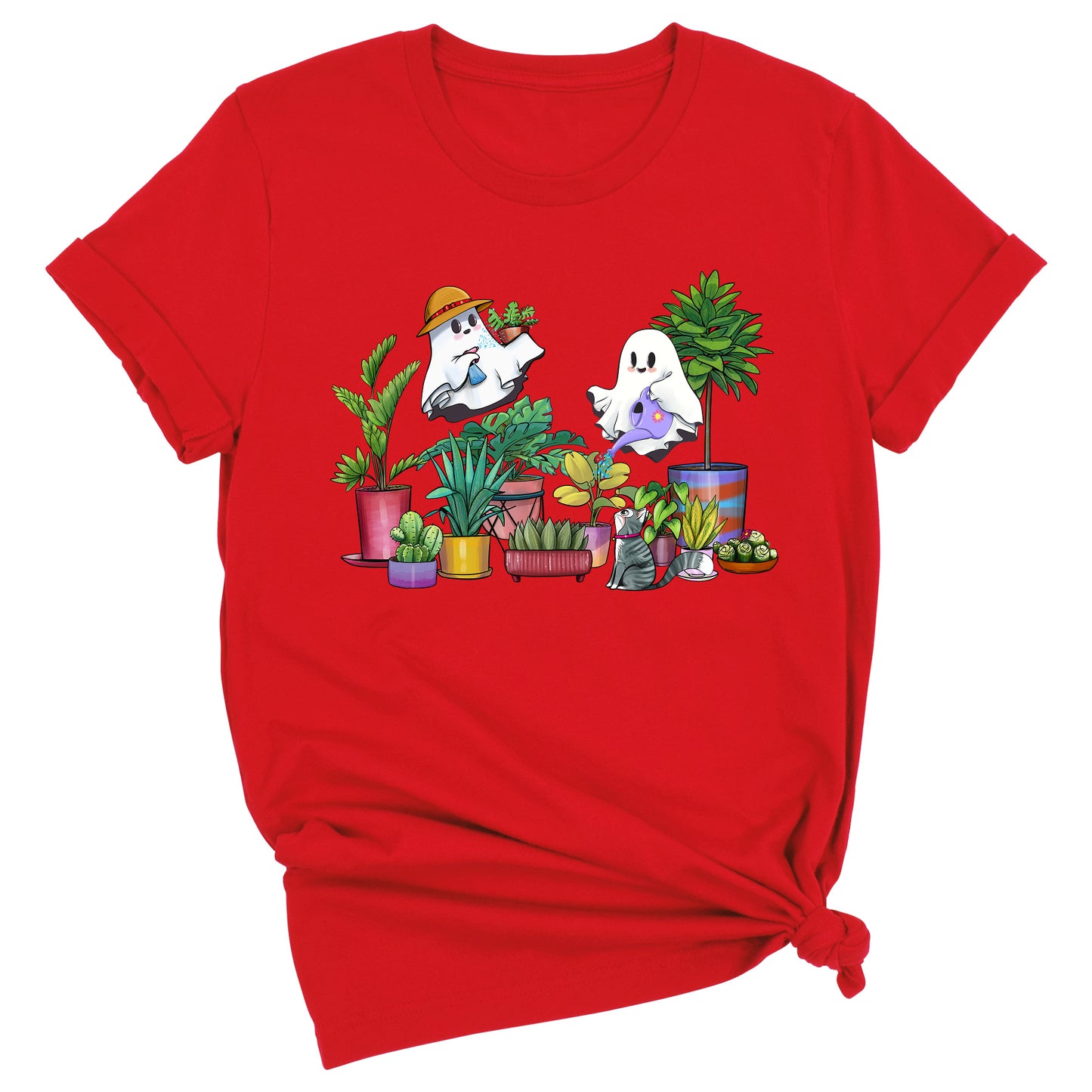 Halloween Ghost Plant Shirt – Garden Lover Tee | Cactus & Succulent Botanical Shirt