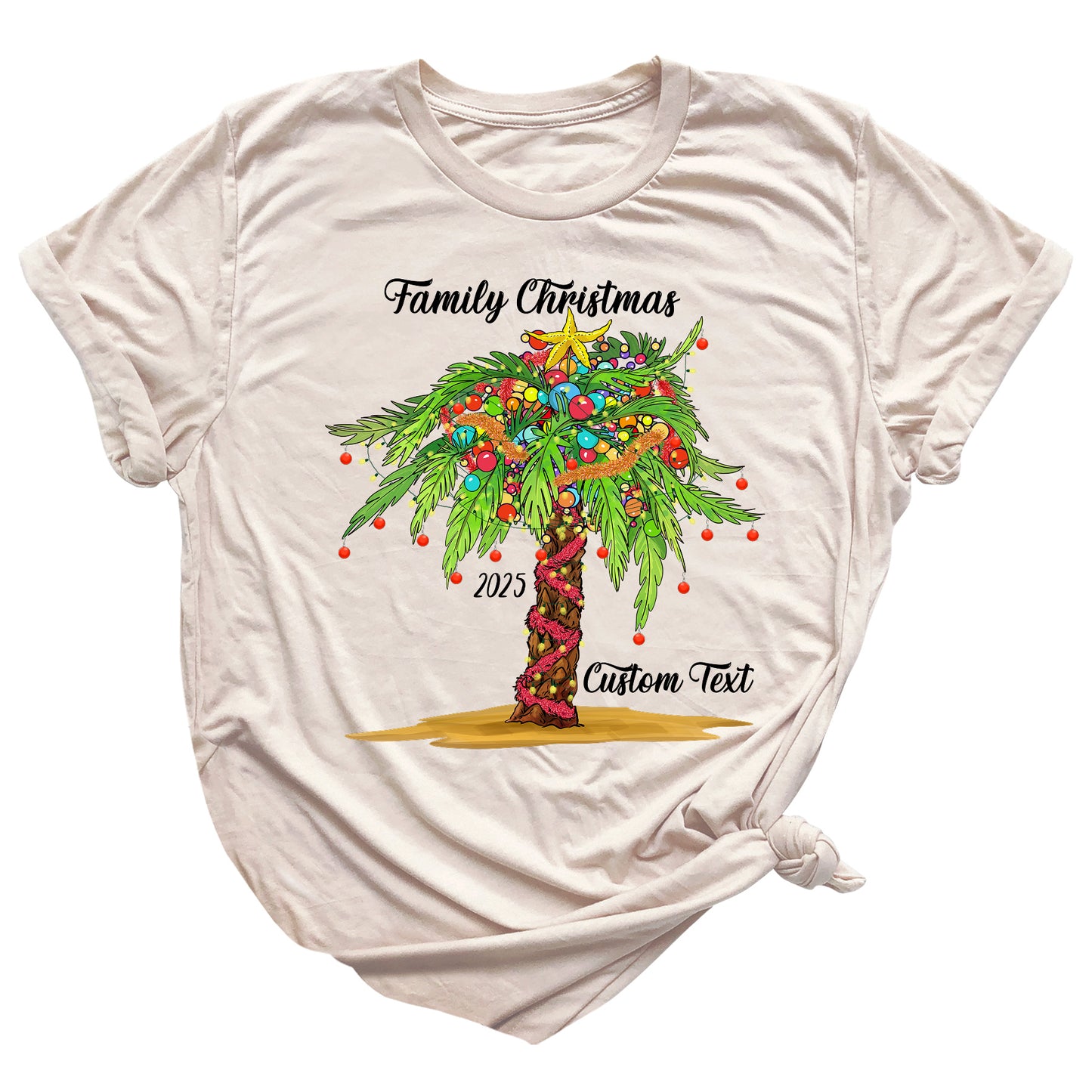 Custom Family Christmas Tree Shirts β Matching Christmas T-Shirts with Personalized Name & Year | Holiday Family Outfit