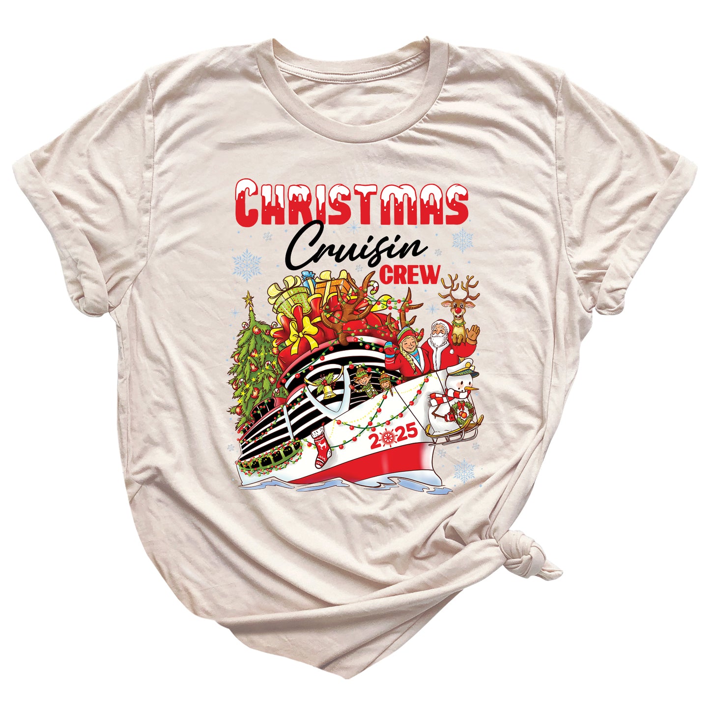 Christmas Cruisin Crew 2025 Shirt β Family Vacation Cruise Tee