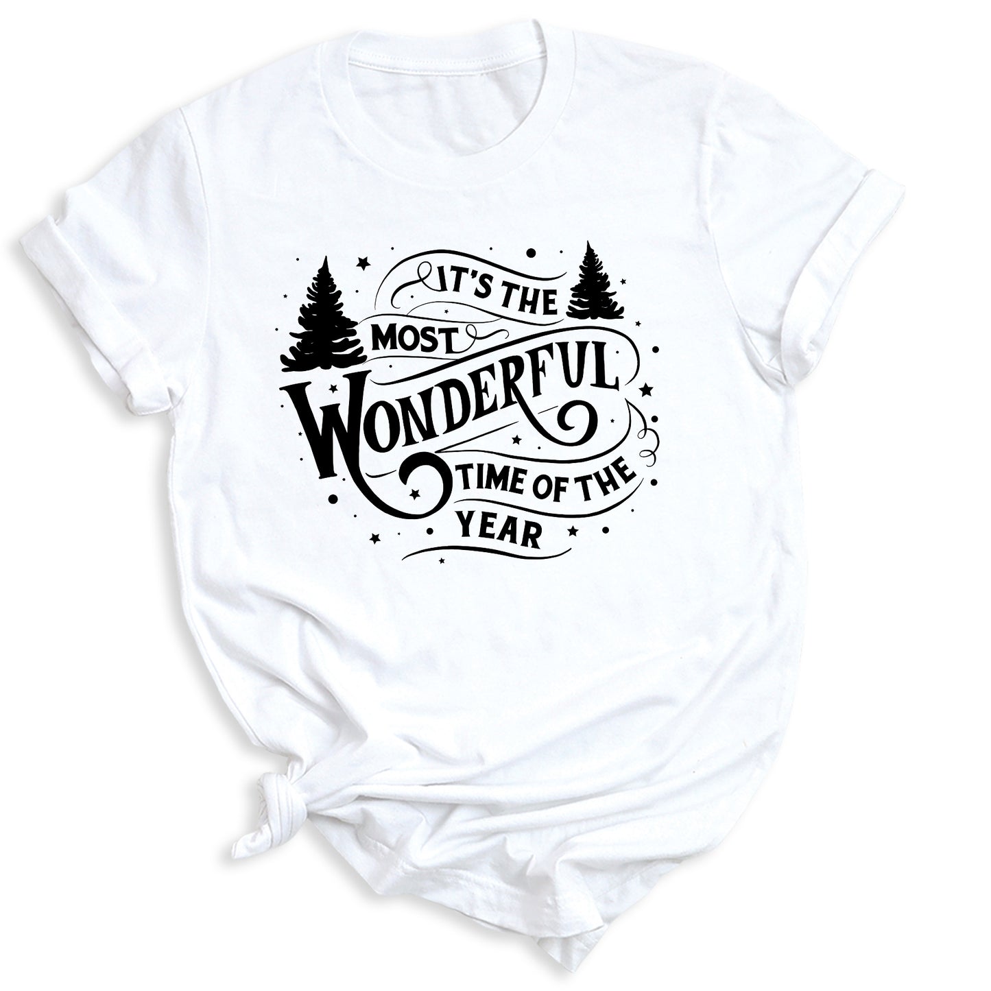 Most Wonderful Time of the Year Christmas T-Shirt – Holiday Graphic Tee, Winter Vacation & Family Matching Shirt