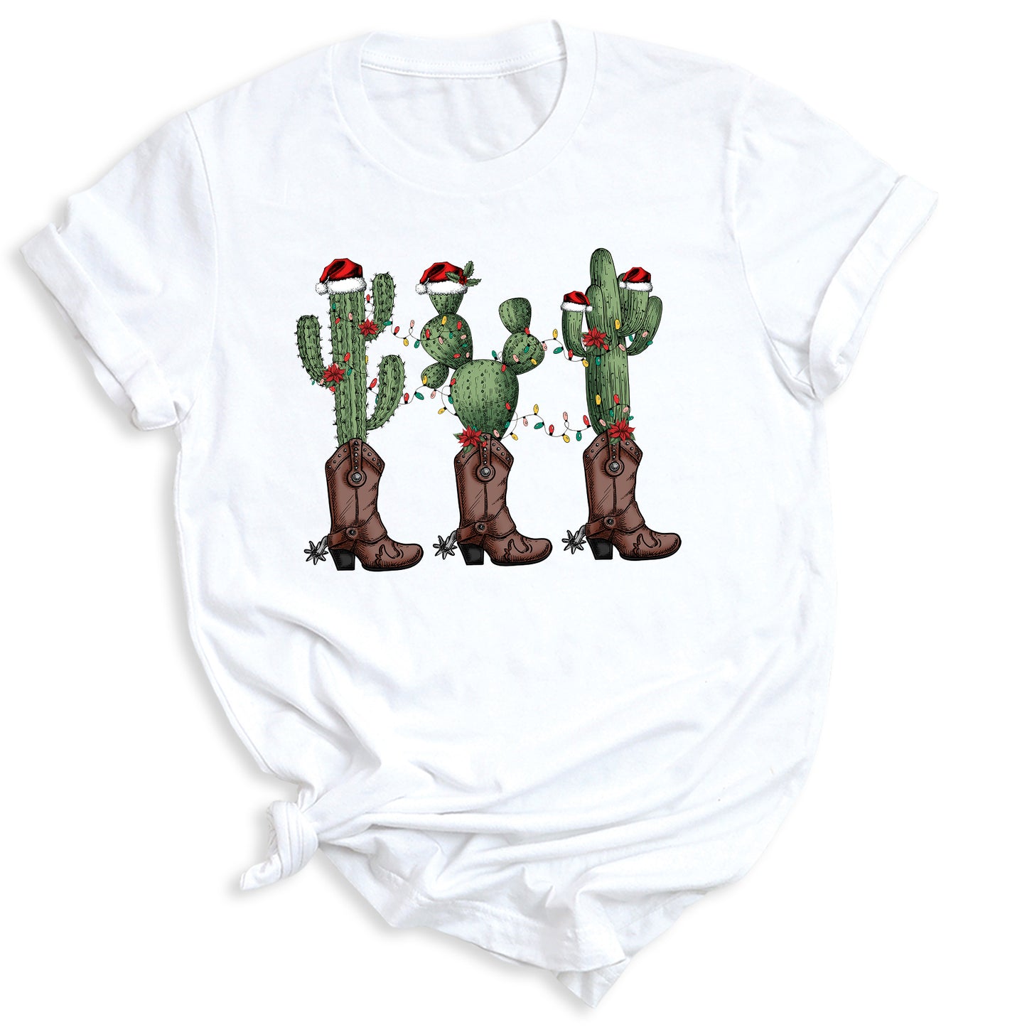 Christmas Cacti Shirt – Cowboy & Cowgirl Western Holiday Tee