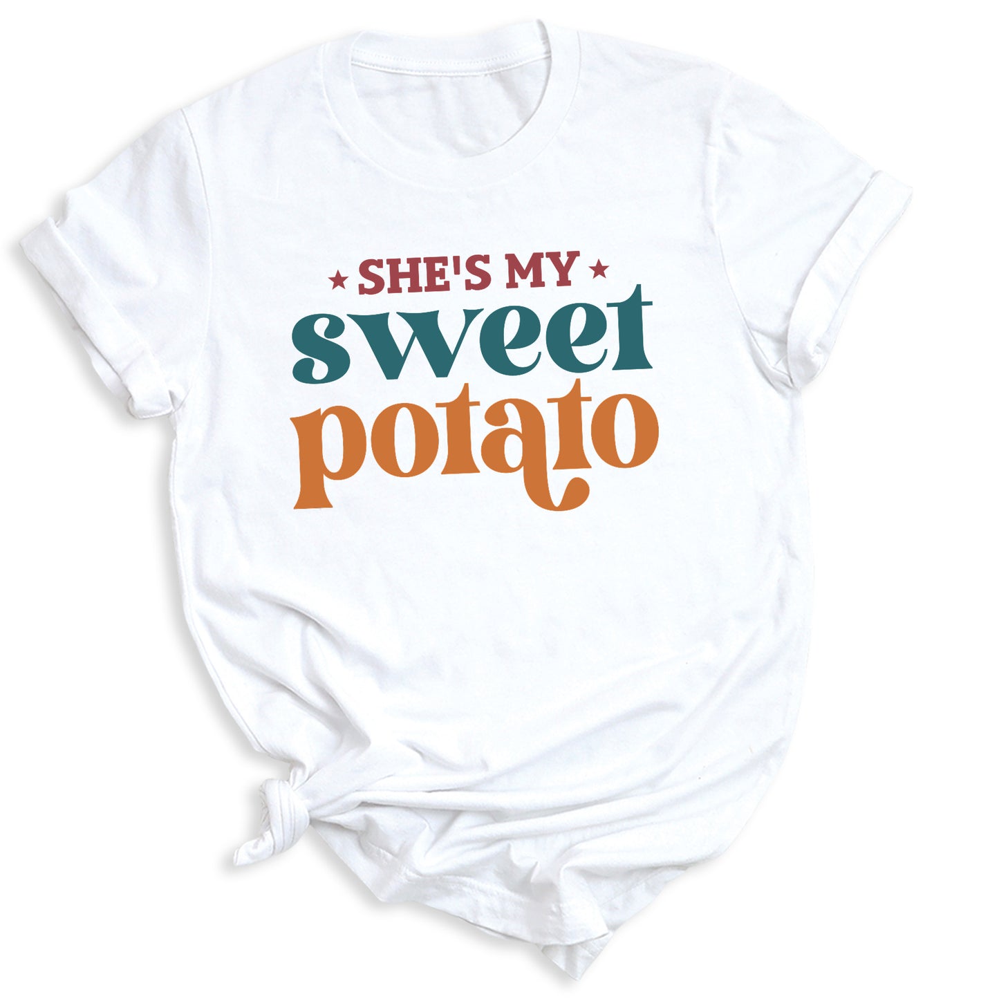 Thanksgiving Matching Couple Shirt – She’s My Sweet Potato I Yam Tee