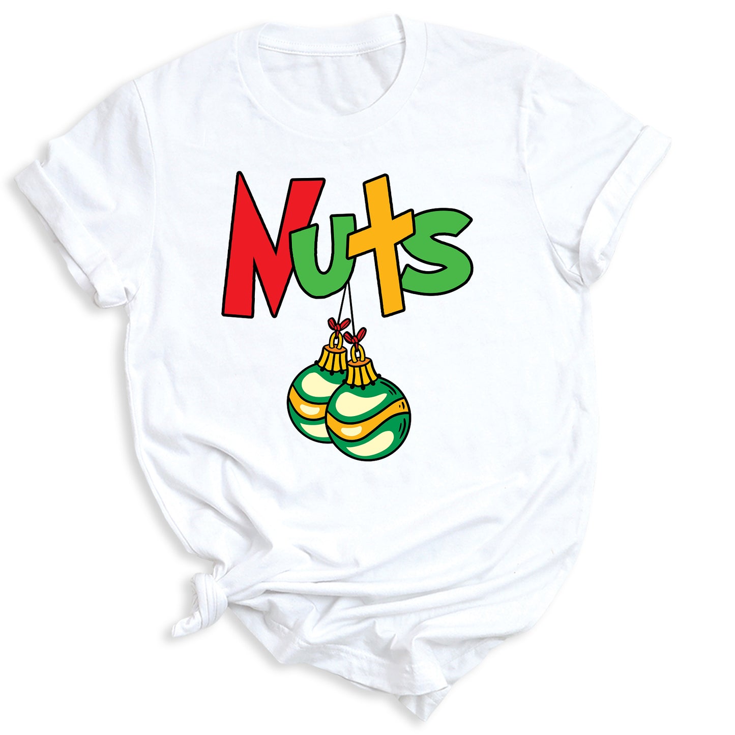 Christmas Chest Nuts Couple Shirts – Funny Matching Holiday Tees for Men & Women, Sarcastic Xmas Party Outfit, Boyfriend Girlfriend Gift