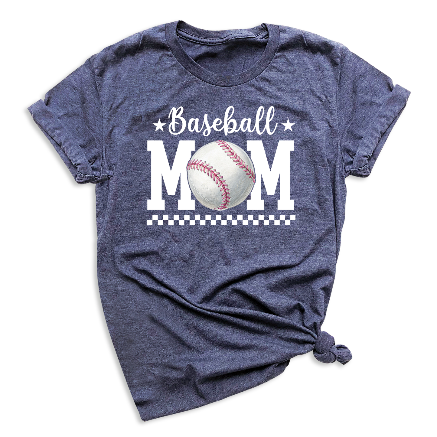 Baseball Mom Shirts, Women Game Day Top Apparel, Casual Baseball T-Shirt, Gift for Moms Who Love Baseball