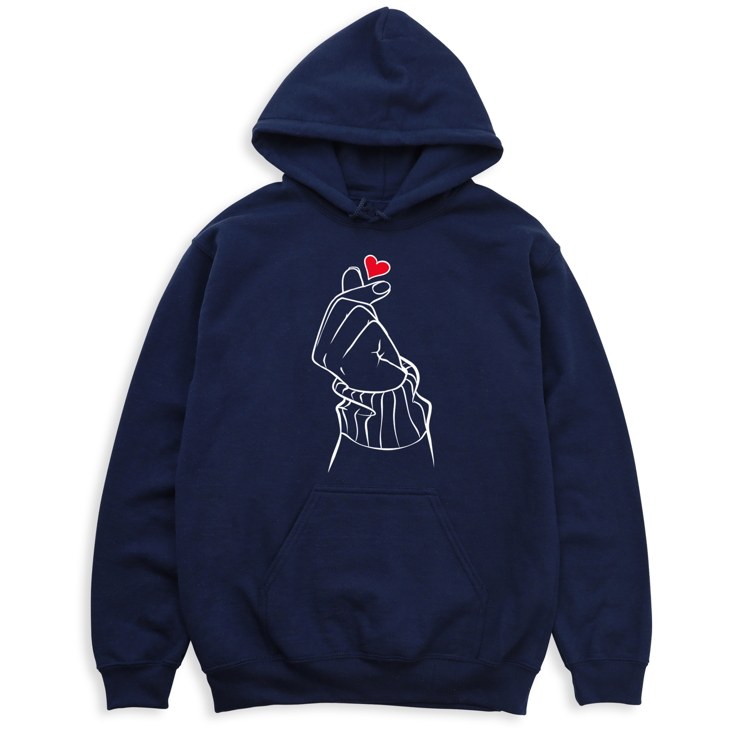 sleeve korean finger heart t shirts