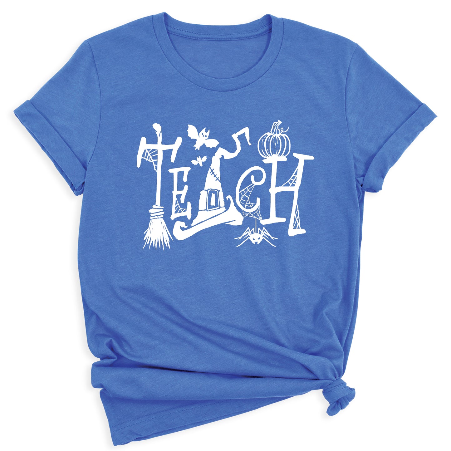 Halloween Teach T-Shirt – Cute Pumpkin School Shirt, Fall Teacher Tee for Spooky Season