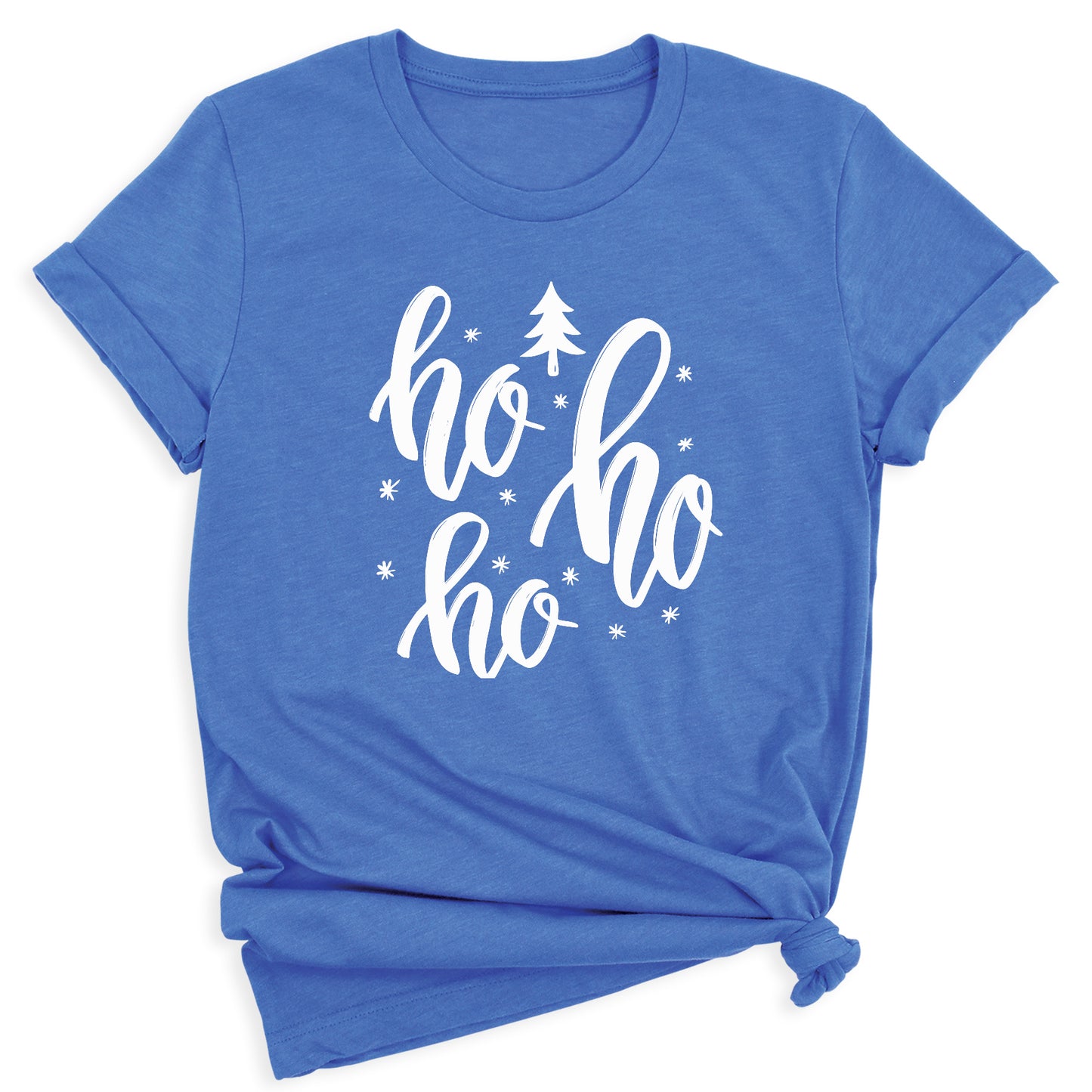 Cute Ho Ho Ho Christmas T-Shirt โ Santa Holiday Shirt for Women & Men