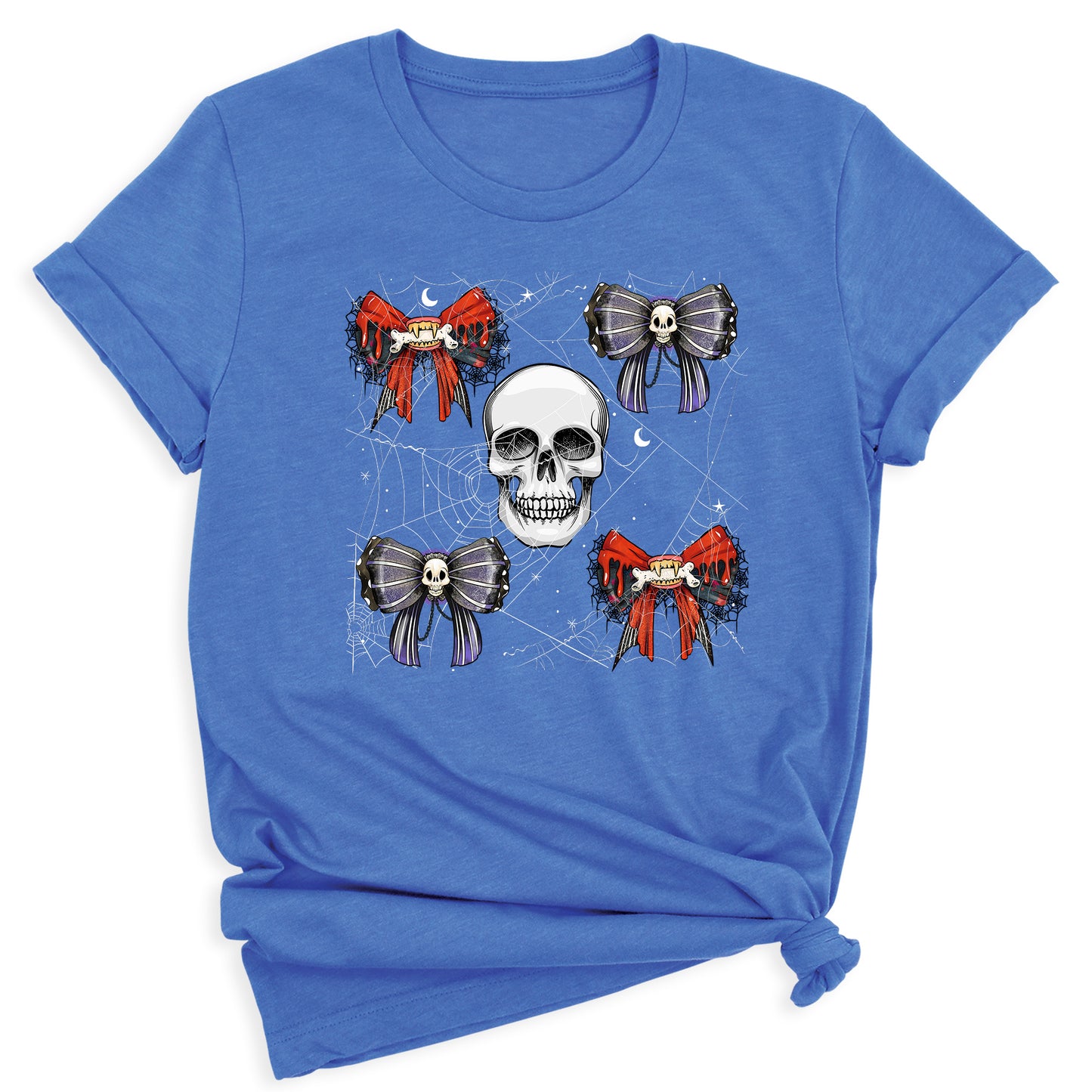 Halloween Skeleton Shirt with Bow – Halloween Party Tee for Girls