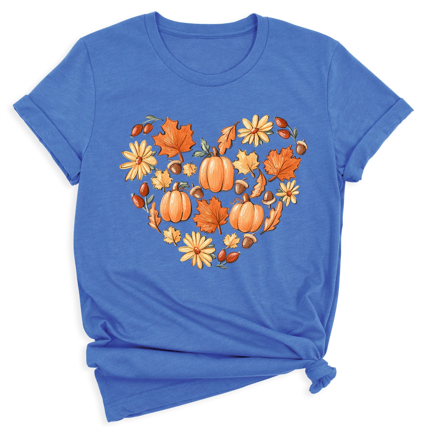 Thanksgiving Pumpkin Heart Shirt β Fall Harvest Graphic Tee