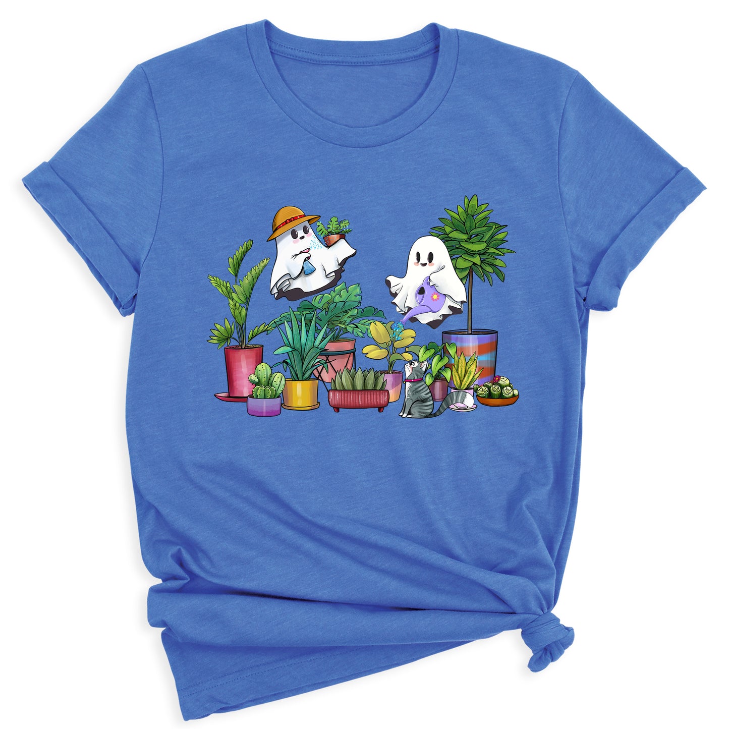 Halloween Ghost Plant Shirt – Garden Lover Tee | Cactus & Succulent Botanical Shirt