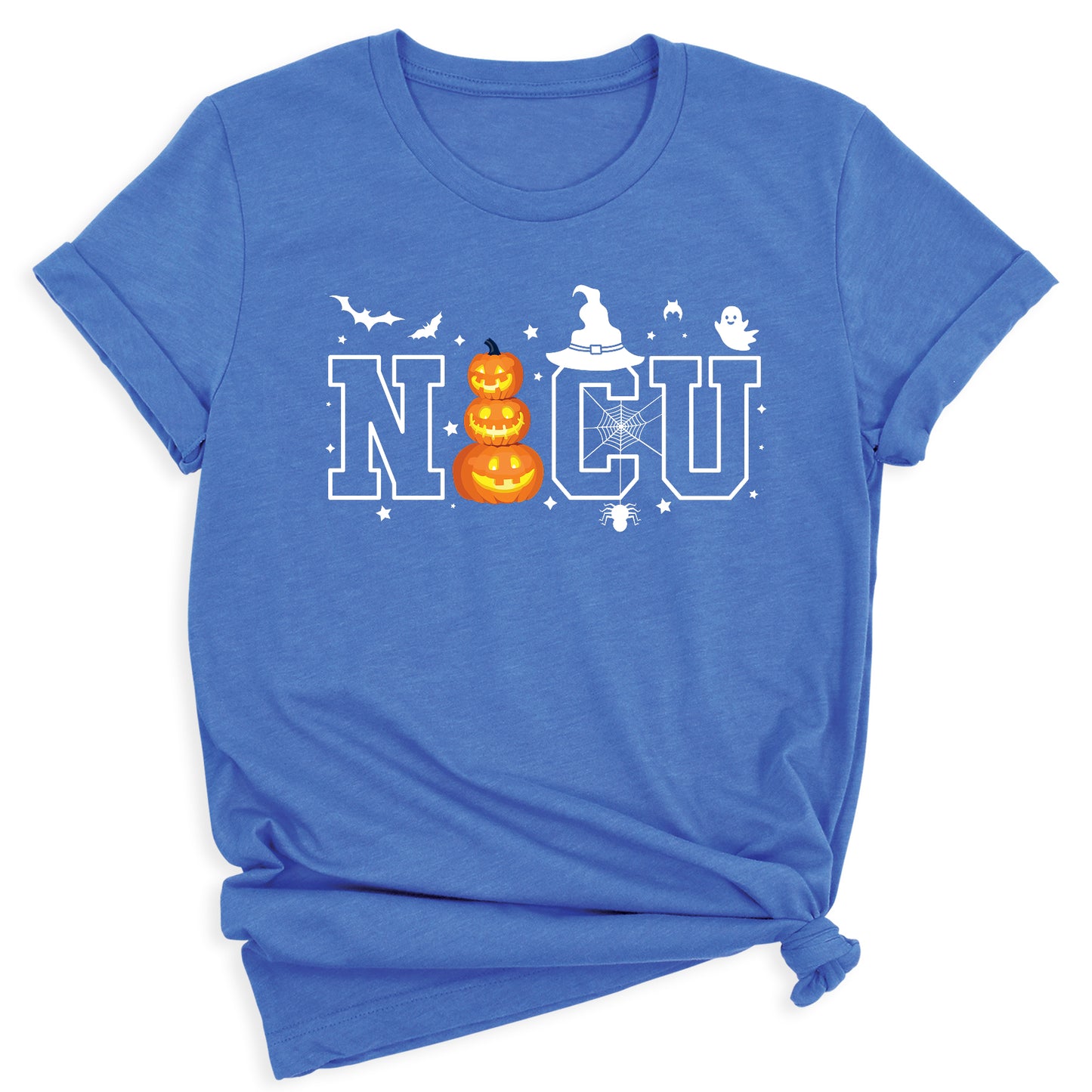 Halloween NICU Nurse T-Shirt – Pumpkin Face Spooky Season Tee, Funny Halloween Shirt for Nurses