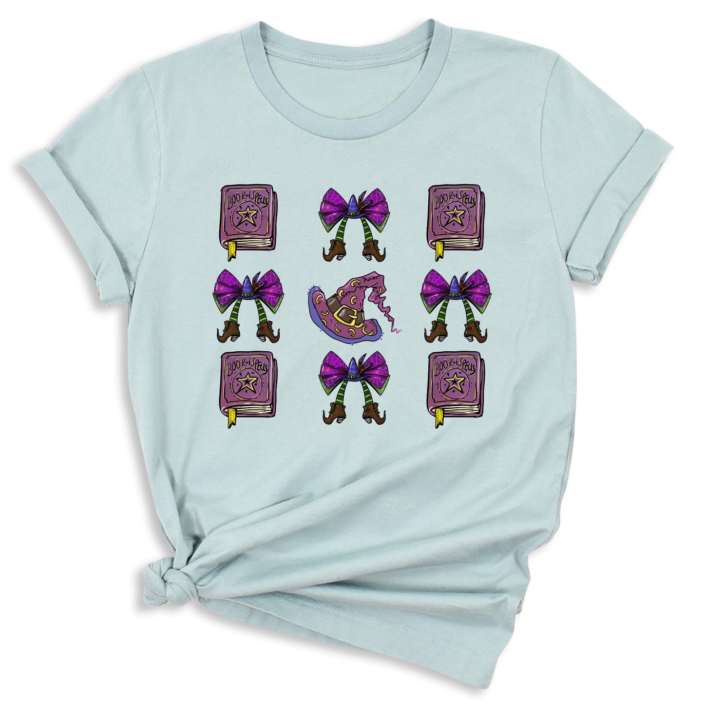 Halloween Witch Hat Shirt – Coquette Bow Tee, Spooky Season Outfit for Women