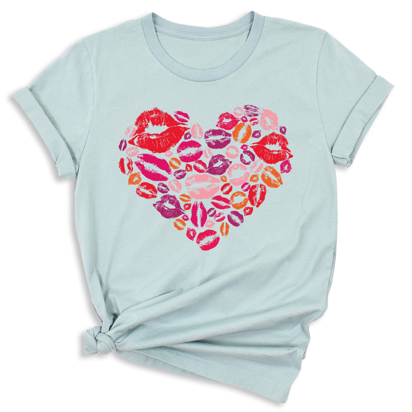 Heart Lips Valentine Shirt – Cute Kissing Lips Love Tee