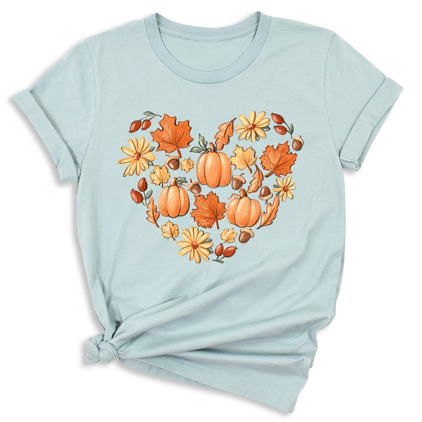 Thanksgiving Pumpkin Heart Shirt β Fall Harvest Graphic Tee