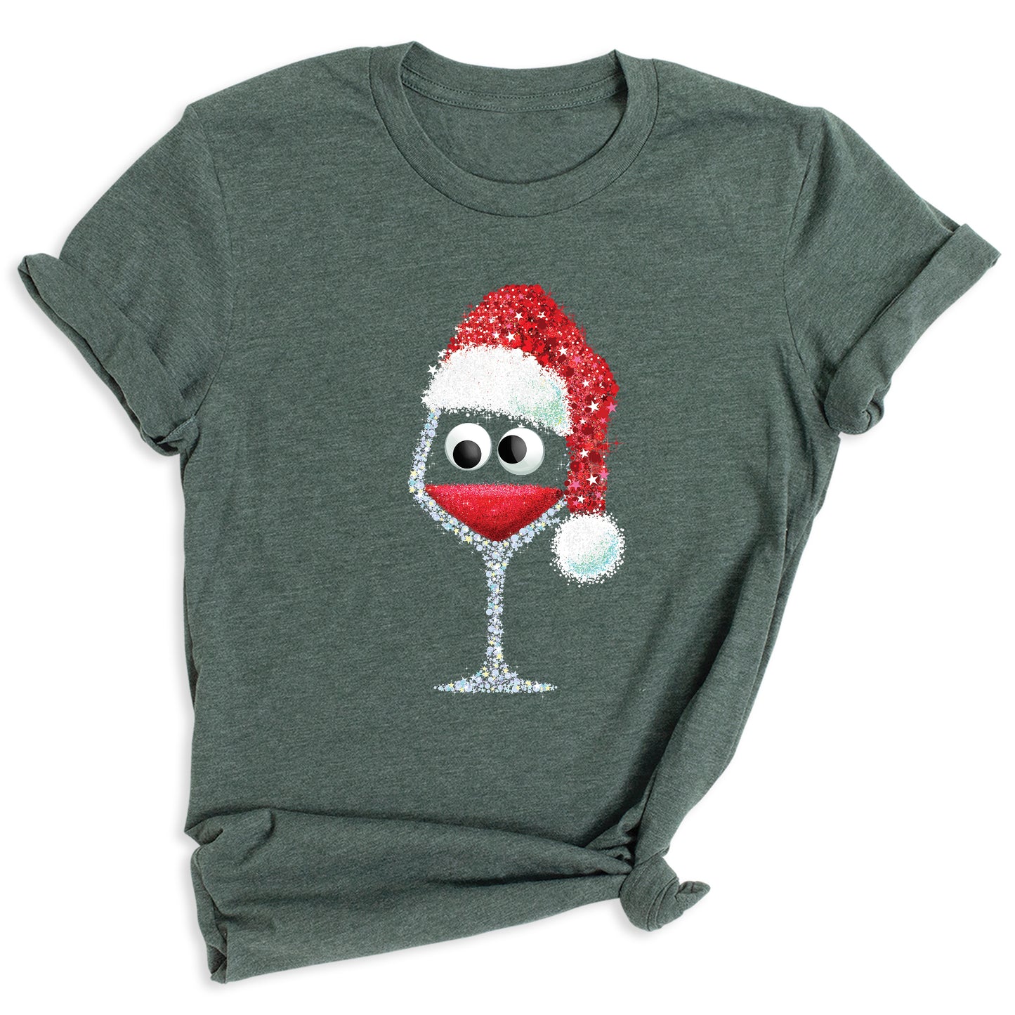 Funny Christmas Wine Shirt – Women’s Xmas Party Tee, Wine Lover Holiday Top, Drinking Holiday Shirt