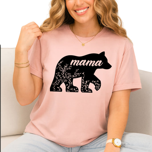 Custom Floral Mama Bear Shirt – Mother’s Day Tee Gift