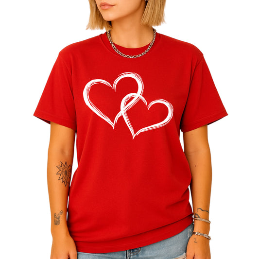 Valentine’s Day Heart Shirt – Retro Love Tee for Couples & Women