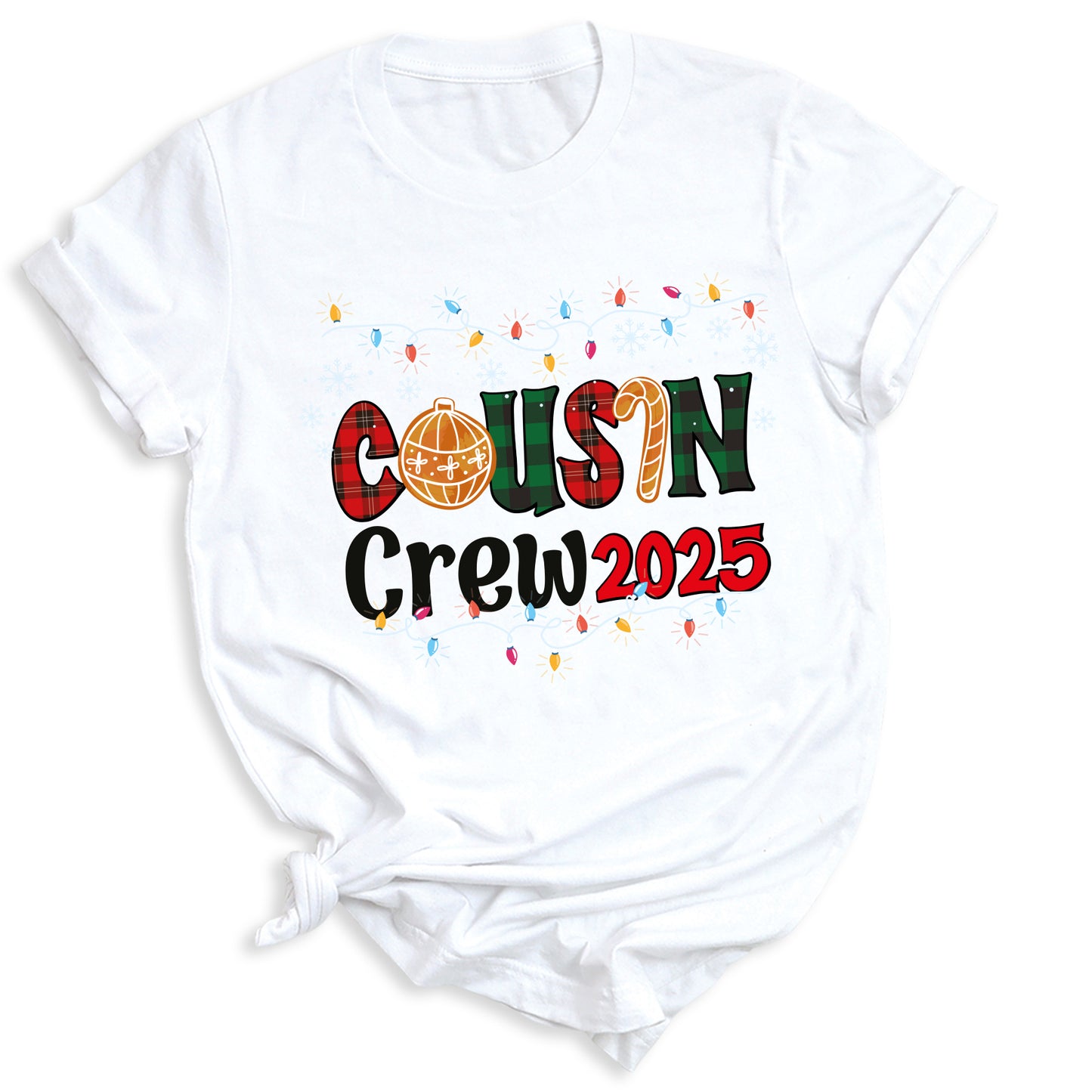 Cousin Crew 2025 Christmas Shirt – Matching Family Holiday Tee, Christmas Cousins T-Shirt