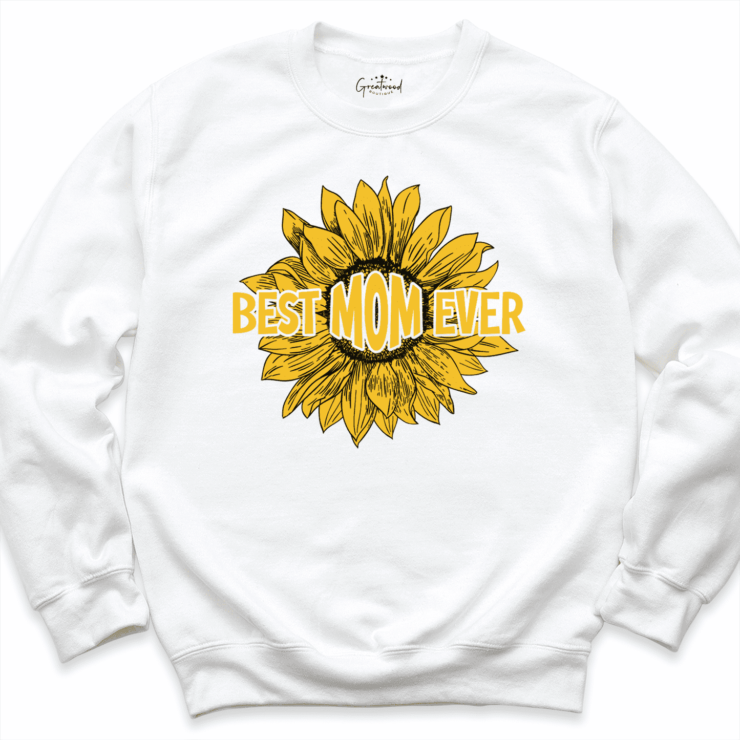 Bestie Mom Sweatshirt White - Greatwood Boutique