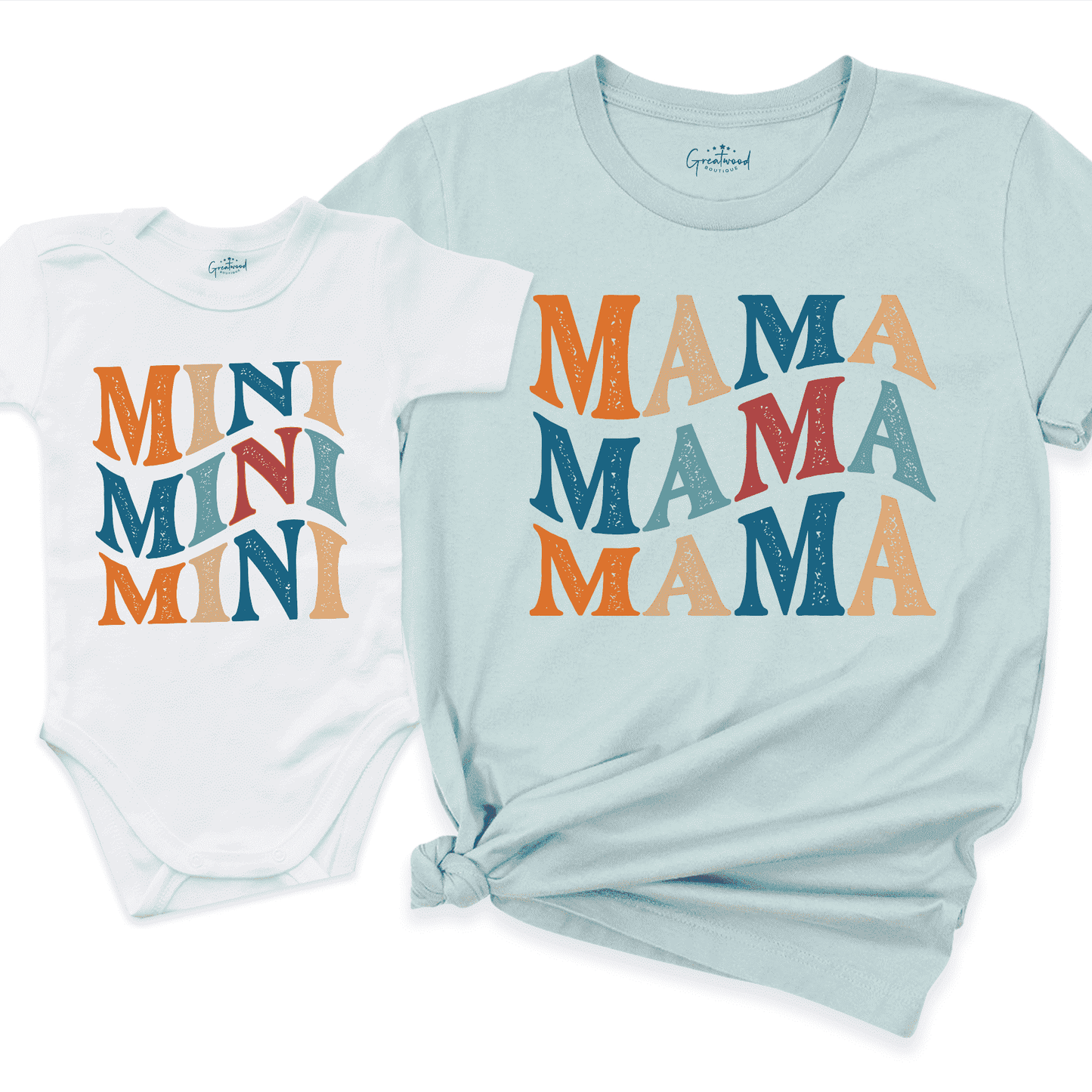 Mama and Baby Shirt Blue - Greatwood Boutique