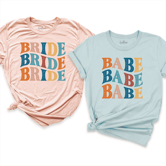 Bride & Babe Shirt Peach - Greatwood Boutique