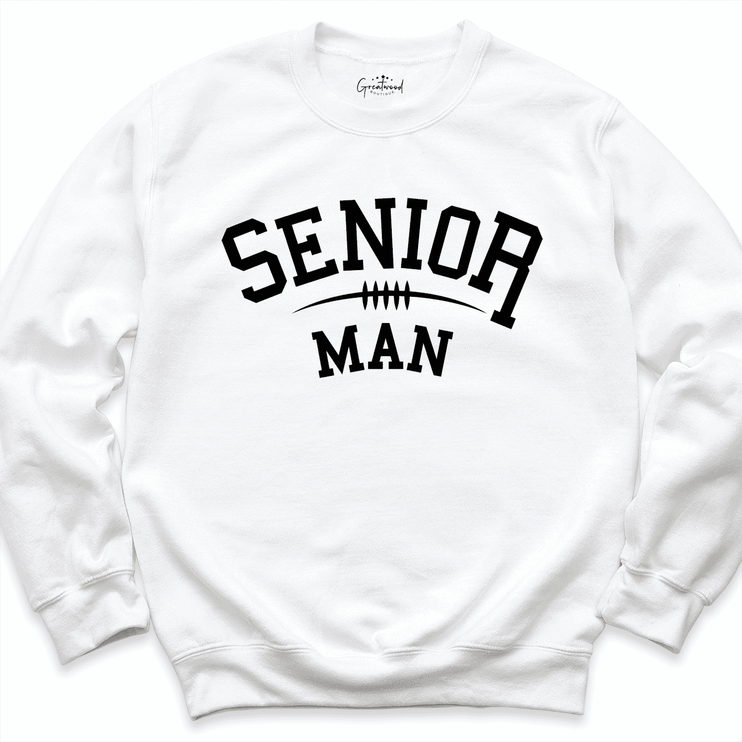 Senior Football Man Sweatshirt White - Greatwood Boutiqou