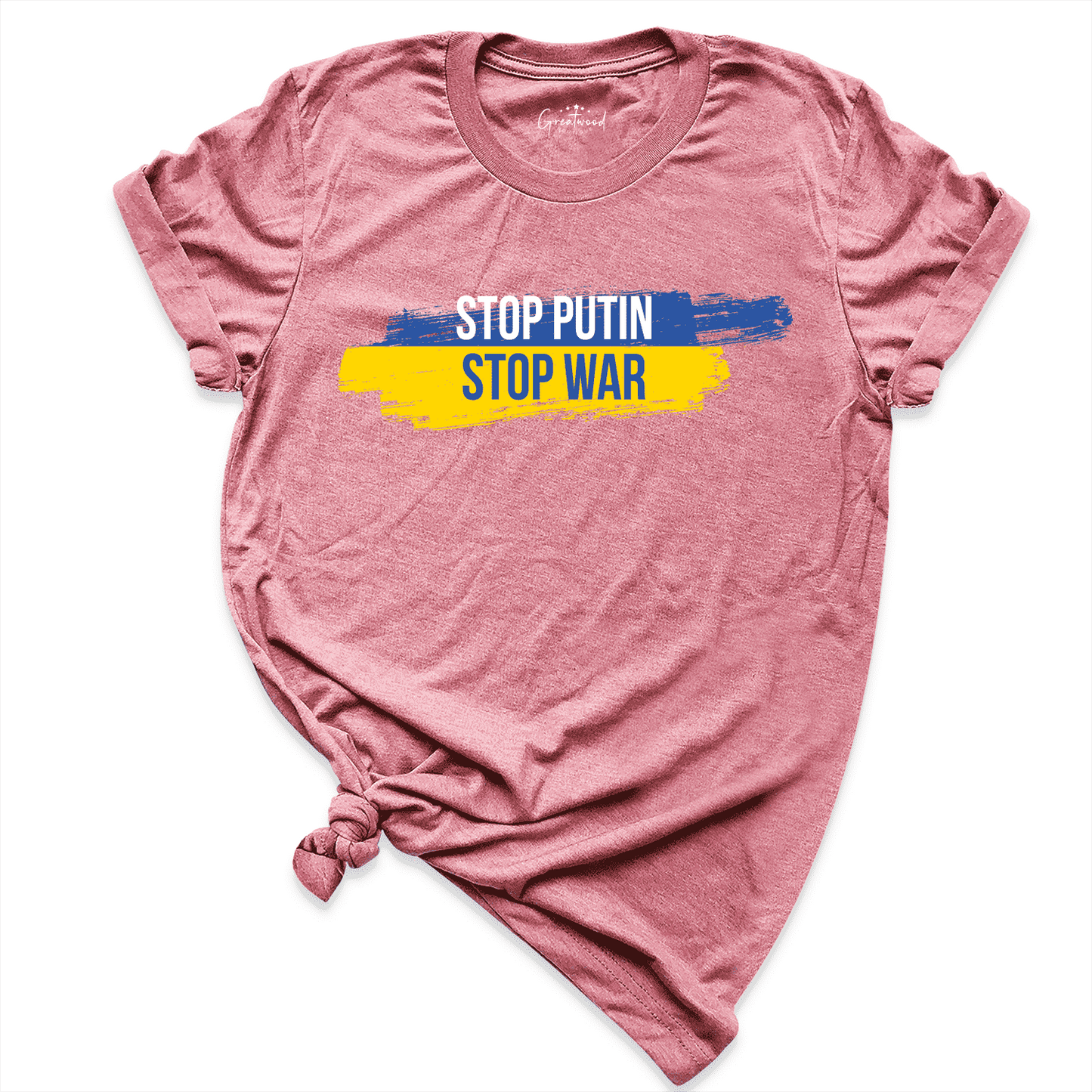 Stop Putin Stop War Shirt Mauve - Greatwood Boutique