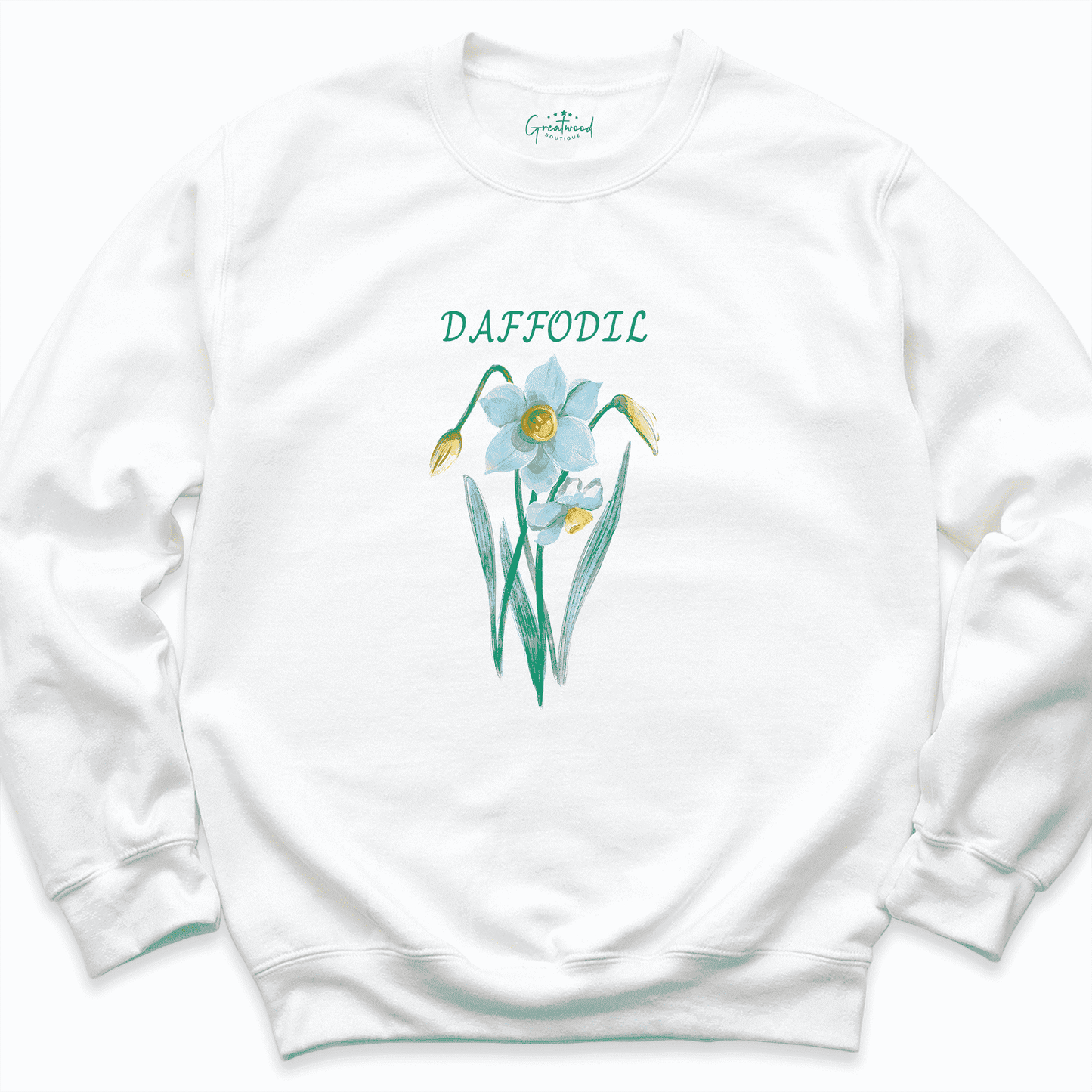 Daffodil Sweatshirt White - Greatwood Boutique