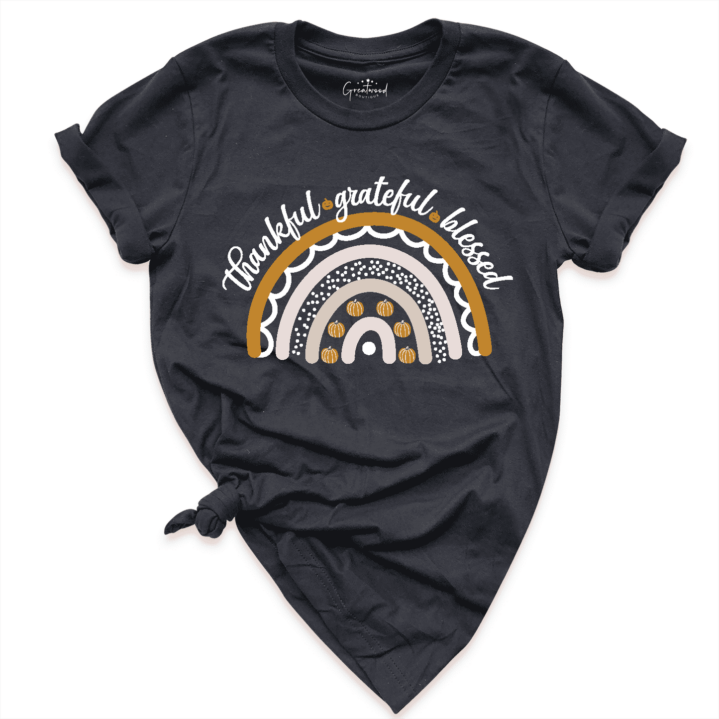 Thankful & Grateful & Blessed Rainbow Shirt