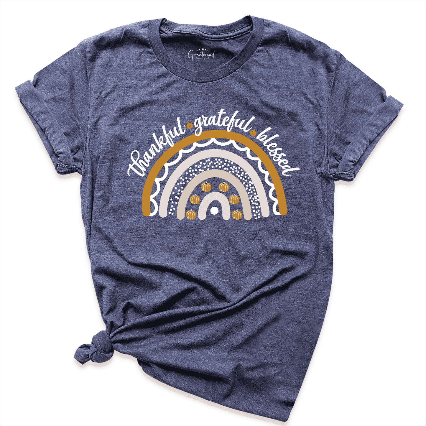 Thankful & Grateful & Blessed Rainbow Shirt