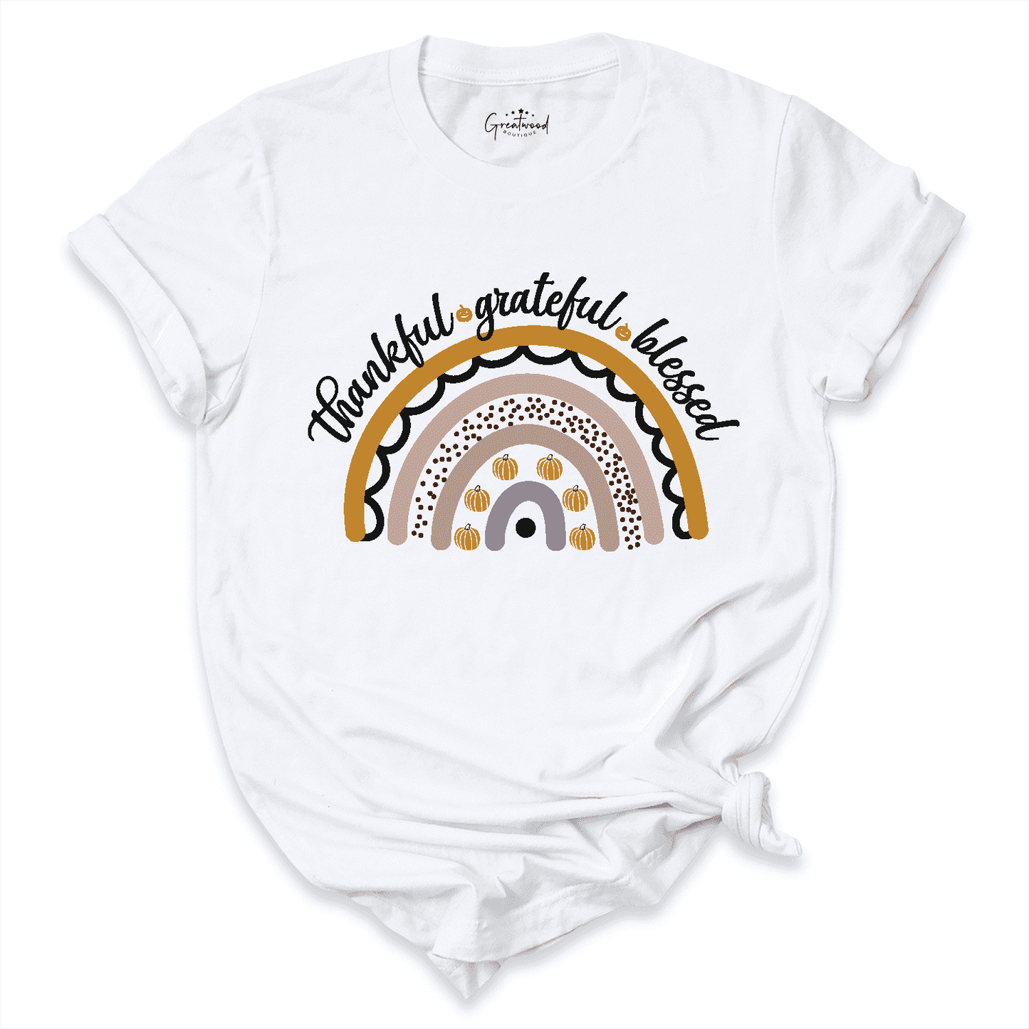 Thankful & Grateful & Blessed Rainbow Shirt