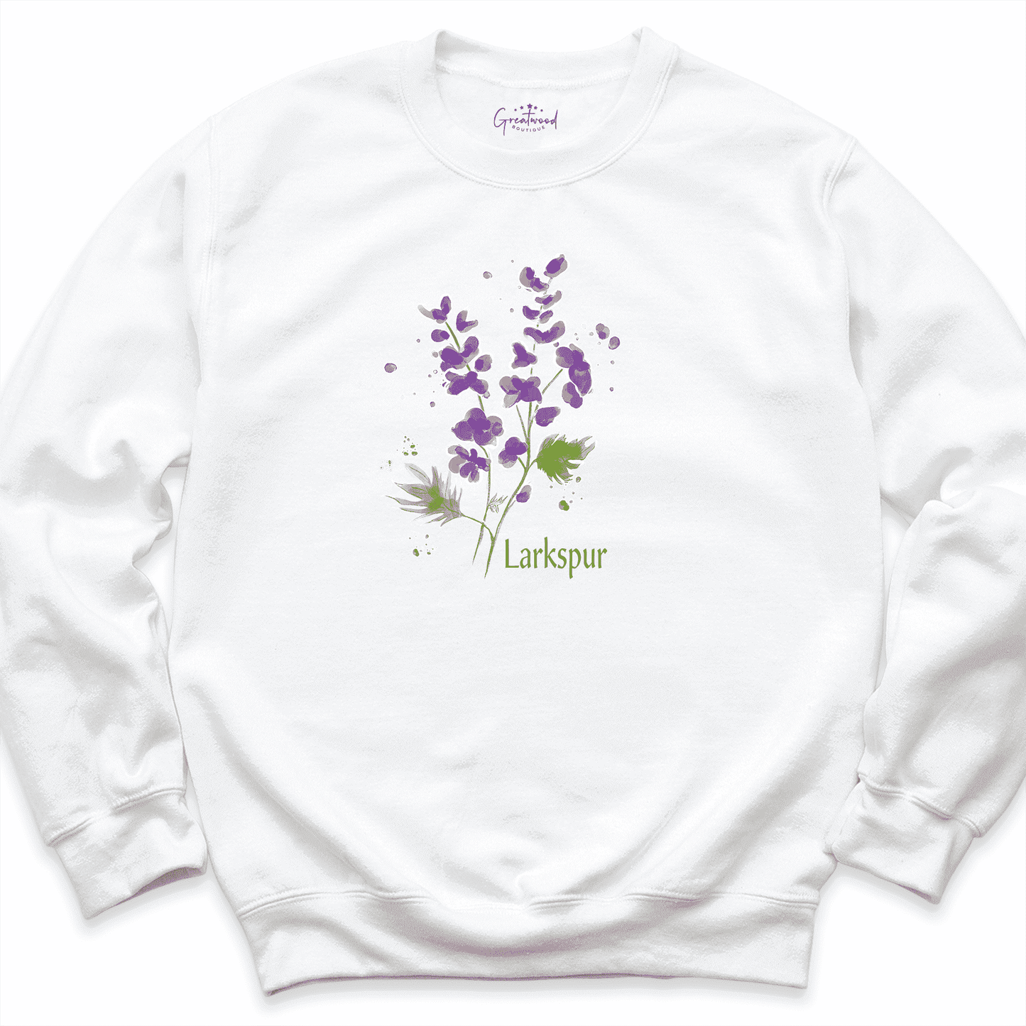 Larkspur Sweatshirt White - Greatwood Boutique