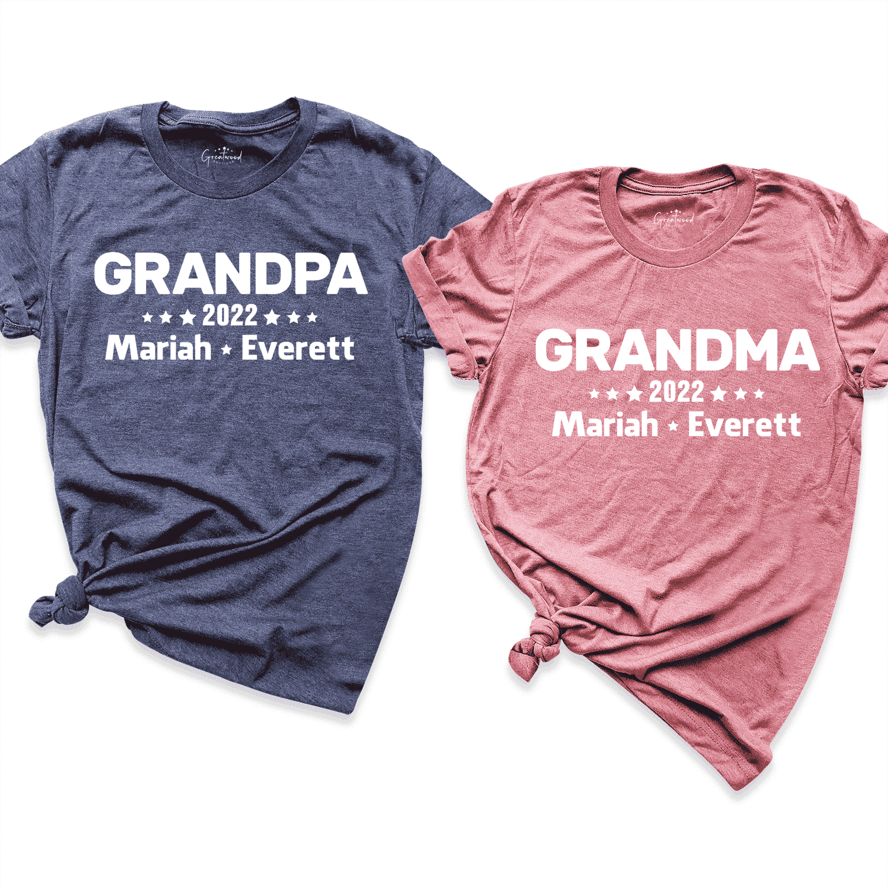 Custom Grandma Grandpa Shirt | Greatwood Boutique Woman Shirt XL