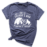 Our First Fathers Day Bear Shirt Navy - Greatwood Boutique